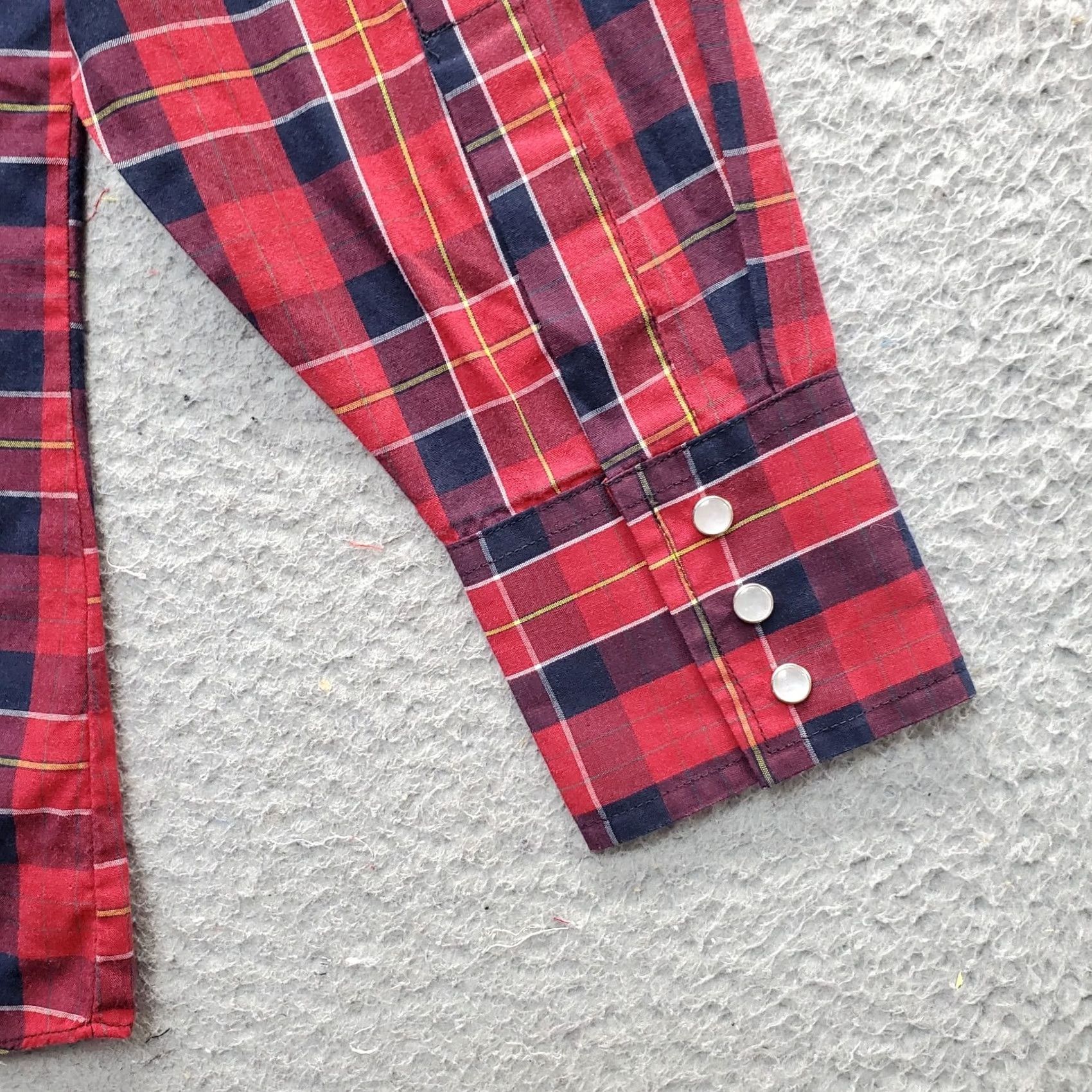 Vintage Ely Cattleman Western Shirt Mens M Multi Plaid Long Sleeve Pearl Snap Front EUC Size US M / EU 48-50 / 2 - 7 Thumbnail