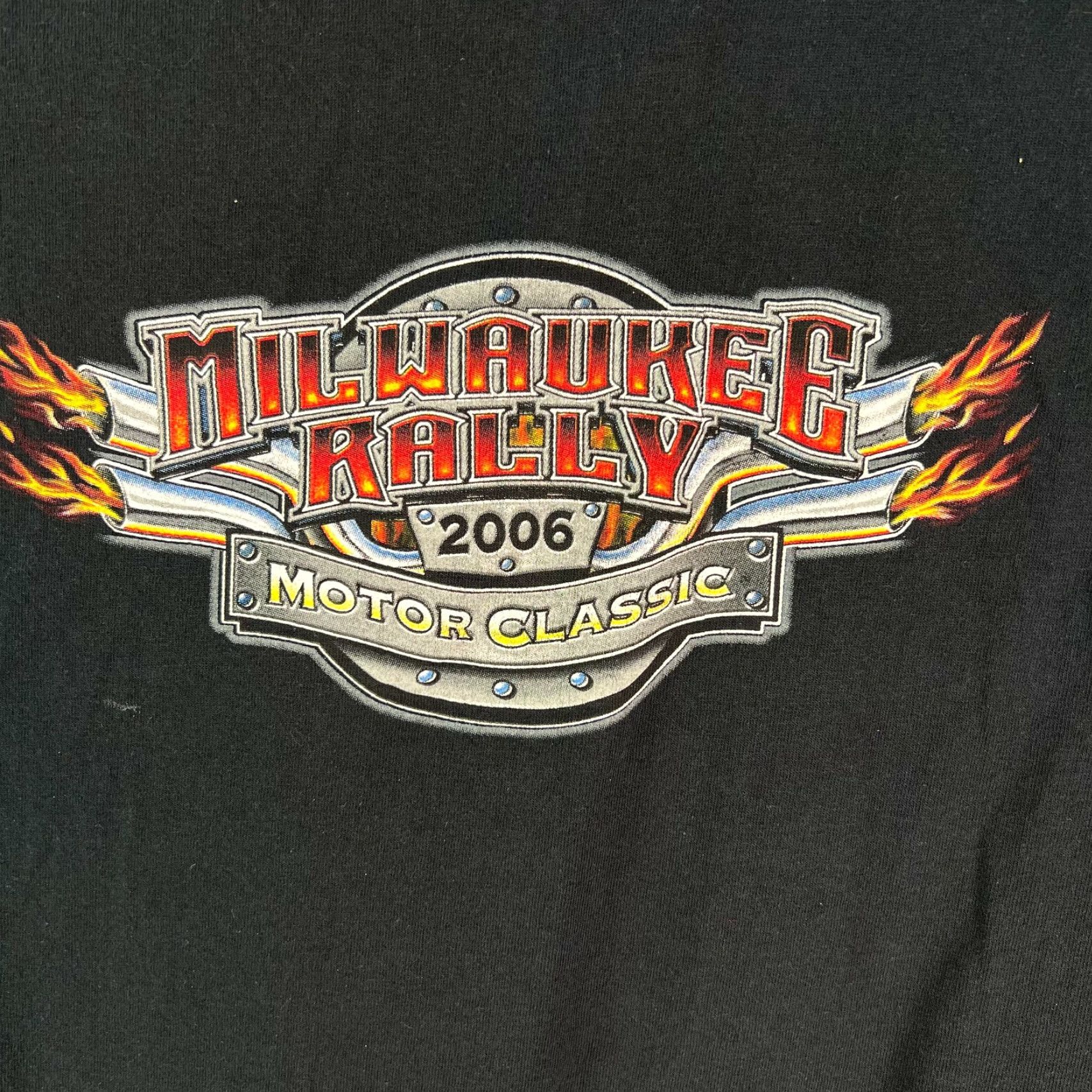 Fruit Of The Loom Milwaukee Rally 2006 Motorcycle Graphic T-Shirt Mens XL Black Fruit of the Loom Size US XL / EU 56 / 4 - 2 Thumbnail