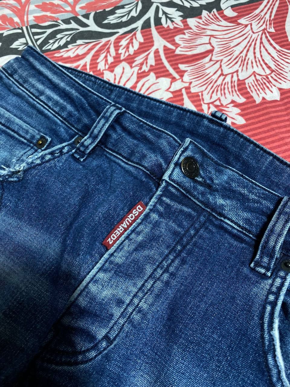 Dsquared2 × Japanese Brand Crazy Crash Dirty Baggy Faded Jean Japan Avant Garde Style Size US 32 / EU 48 - 23 Thumbnail