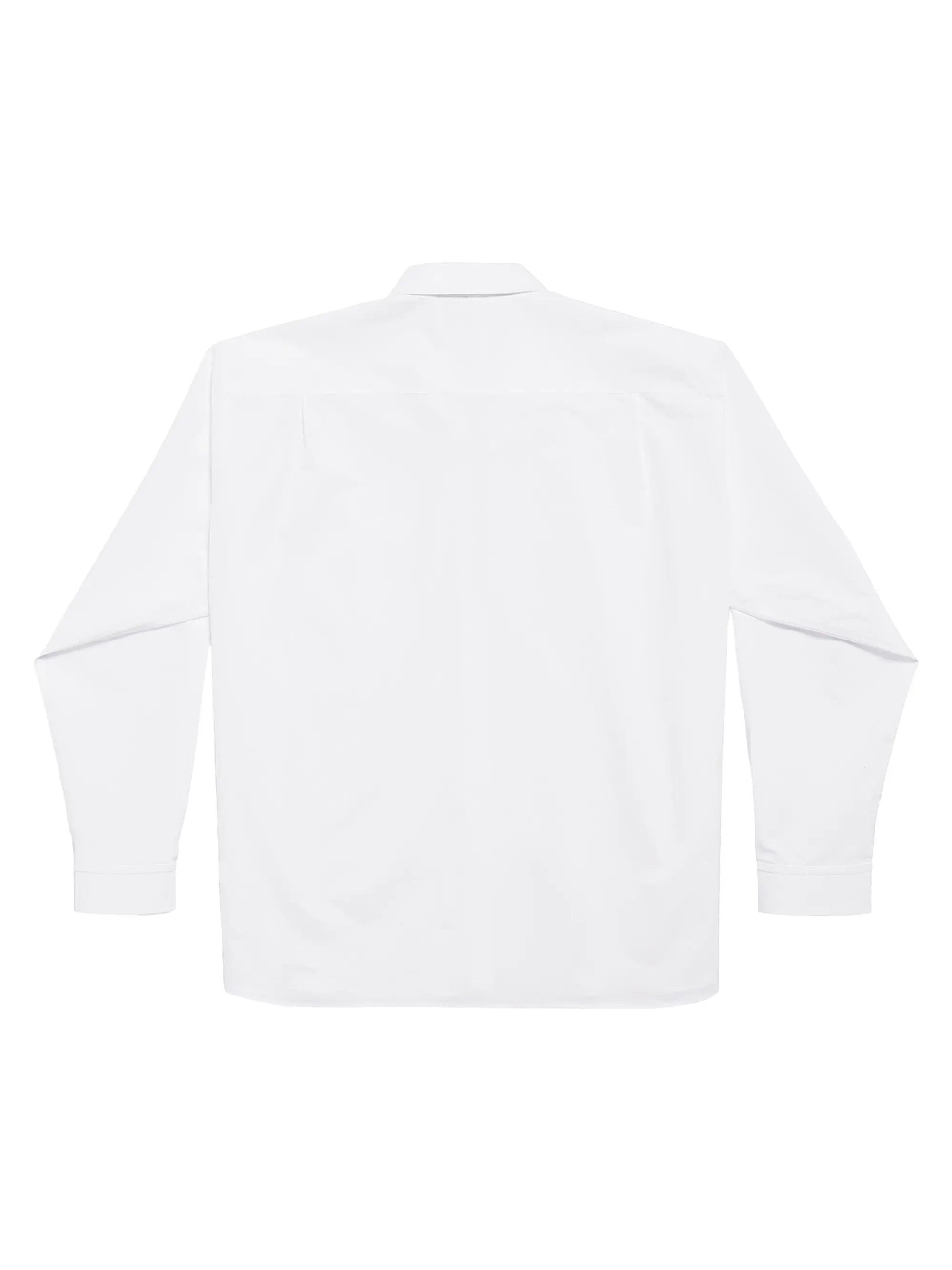 Balenciaga o1bcso1str1025 Dropped Neckline Shirt Oversized in White Size XL / US 12-14 / IT 48-50 - 2 Thumbnail