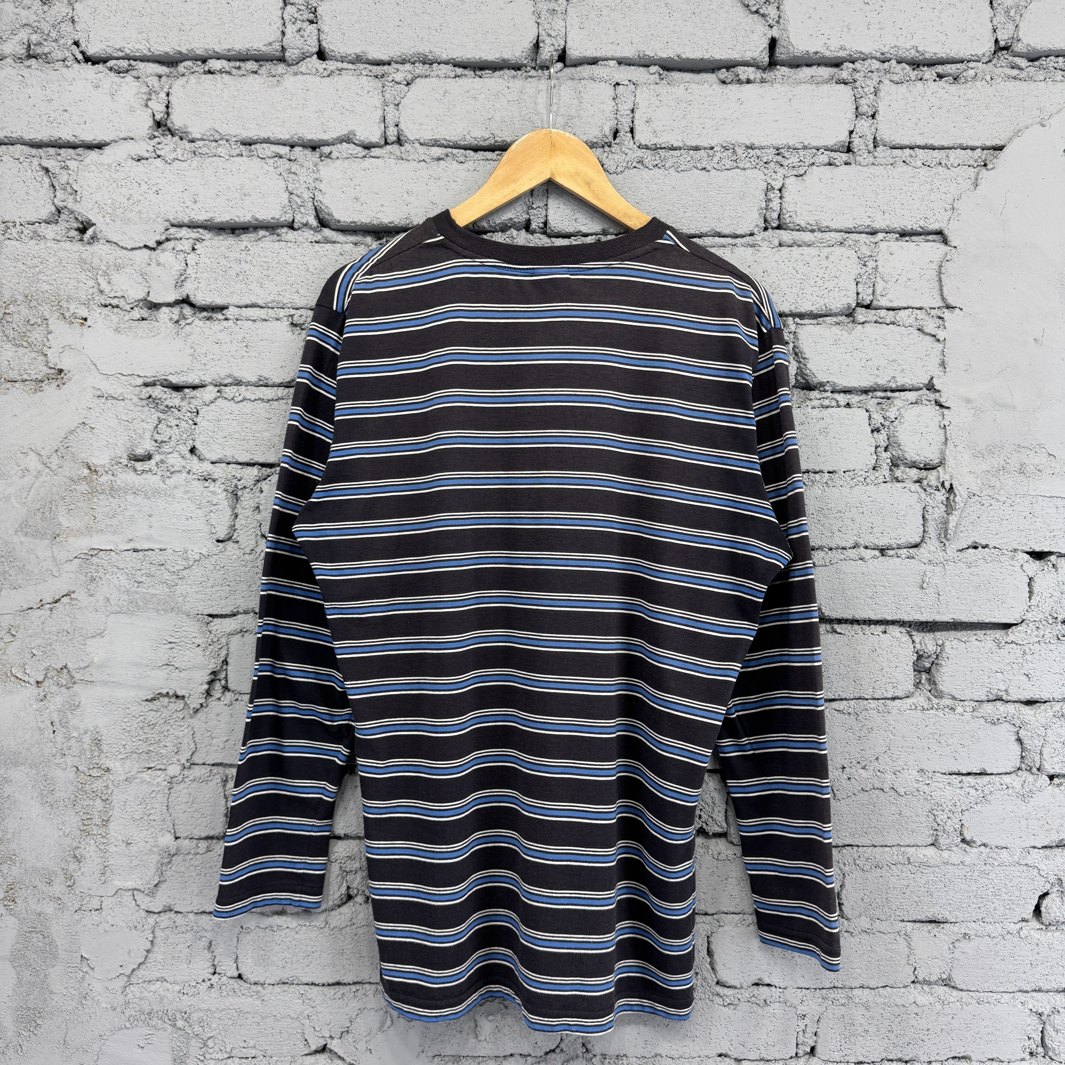 Converse Kobain Style Converse Striped Long Sleeve Sunfaded Tshirt Size US L / EU 52-54 / 3 - 2 Thumbnail