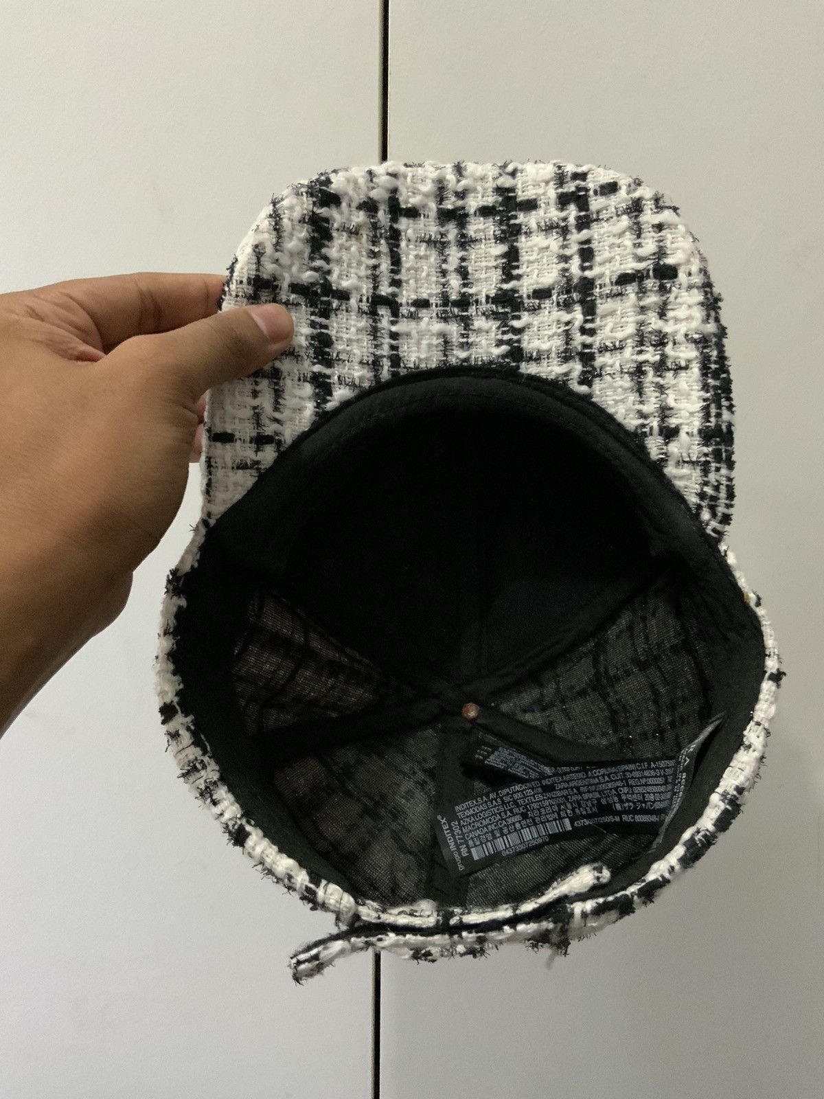 Zara Zara Accessories Boro Sashiko Stitch Hat Size ONE SIZE - 7 Thumbnail