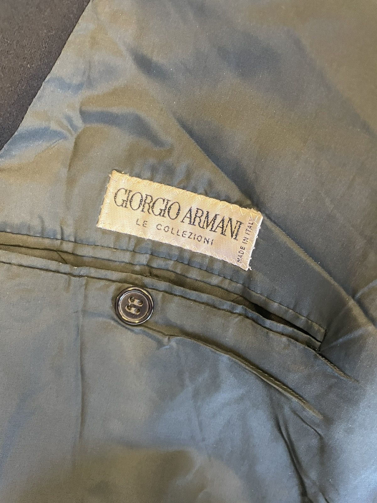 Giorgio Armani × Vintage Winter Weight Wool & Cashmere Double Breasted Jacket Size 44R - 9 Thumbnail