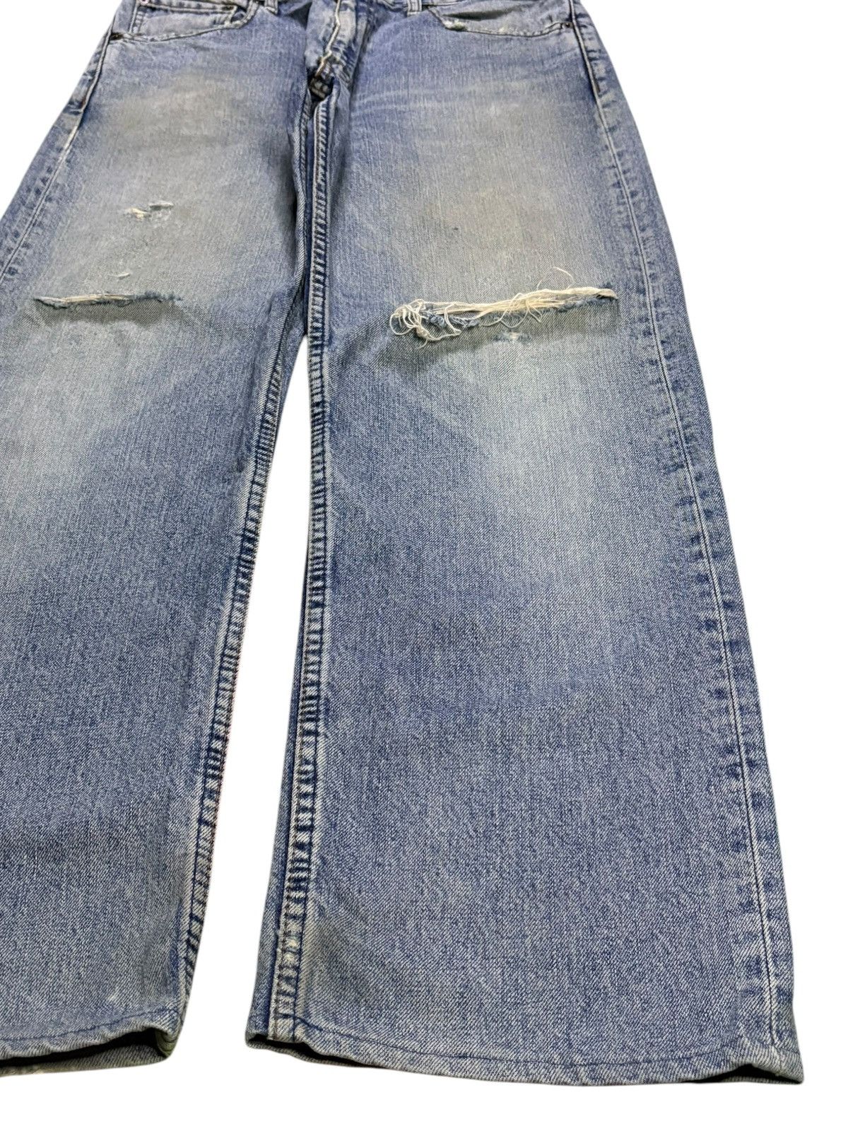 LVC × Levi's × Levi's Vintage Clothing Vintage 90s Levis 503 Mud Wash Distressed Ripped Baggy Jeans Size US 32 / EU 48 - 7 Thumbnail
