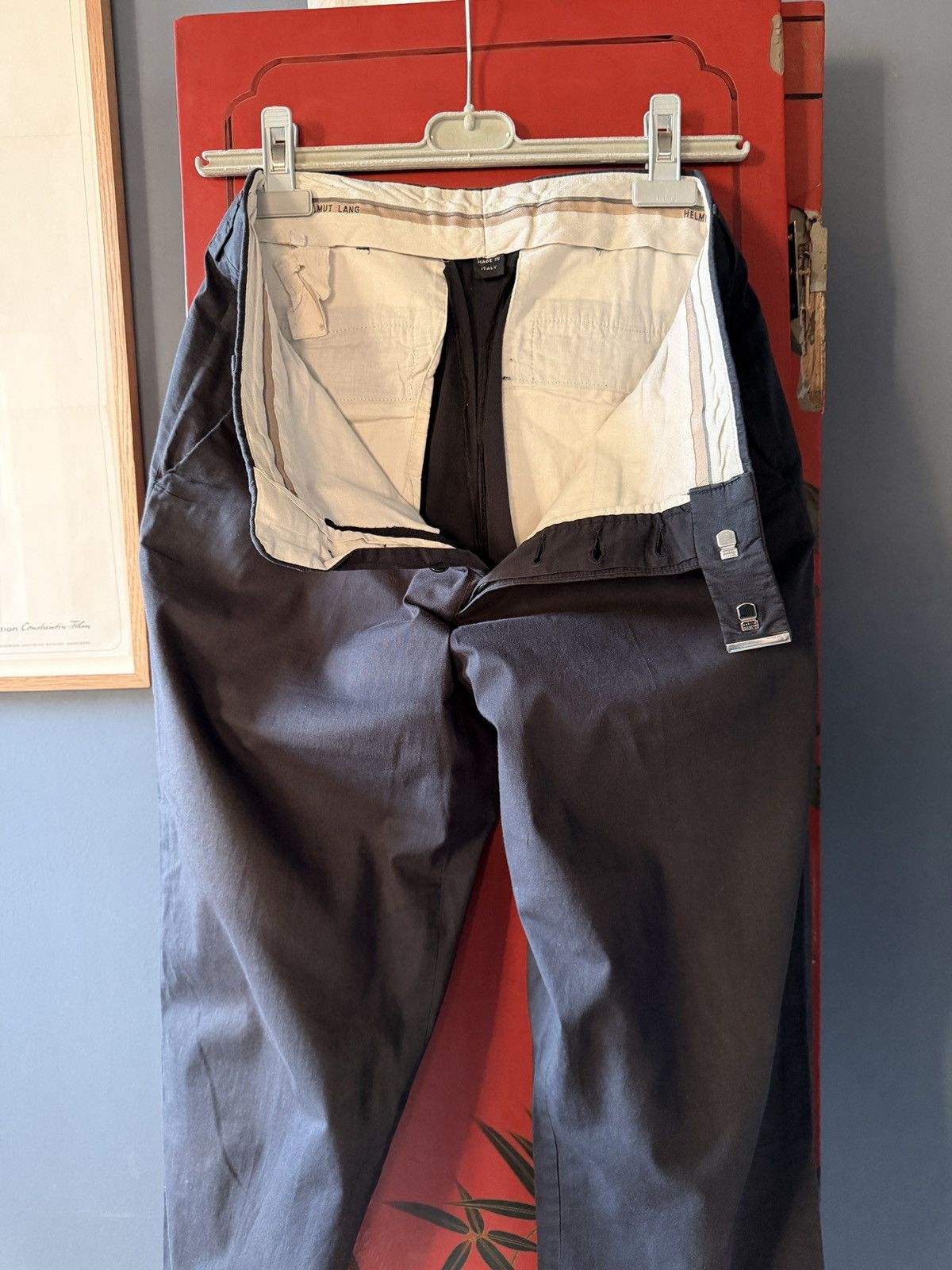 Helmut Lang Helmut Lang 1990s Archive navy Trousers Made in Italy Size US 31 - 15 Thumbnail