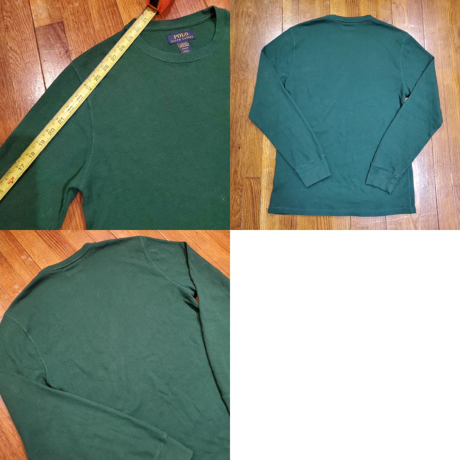 Polo Ralph Lauren Polo Ralph Lauren Shirt Mens M Green Sleepwear Waffle Knit Thermal Top Size US M / EU 48-50 / 2 - 8 Thumbnail