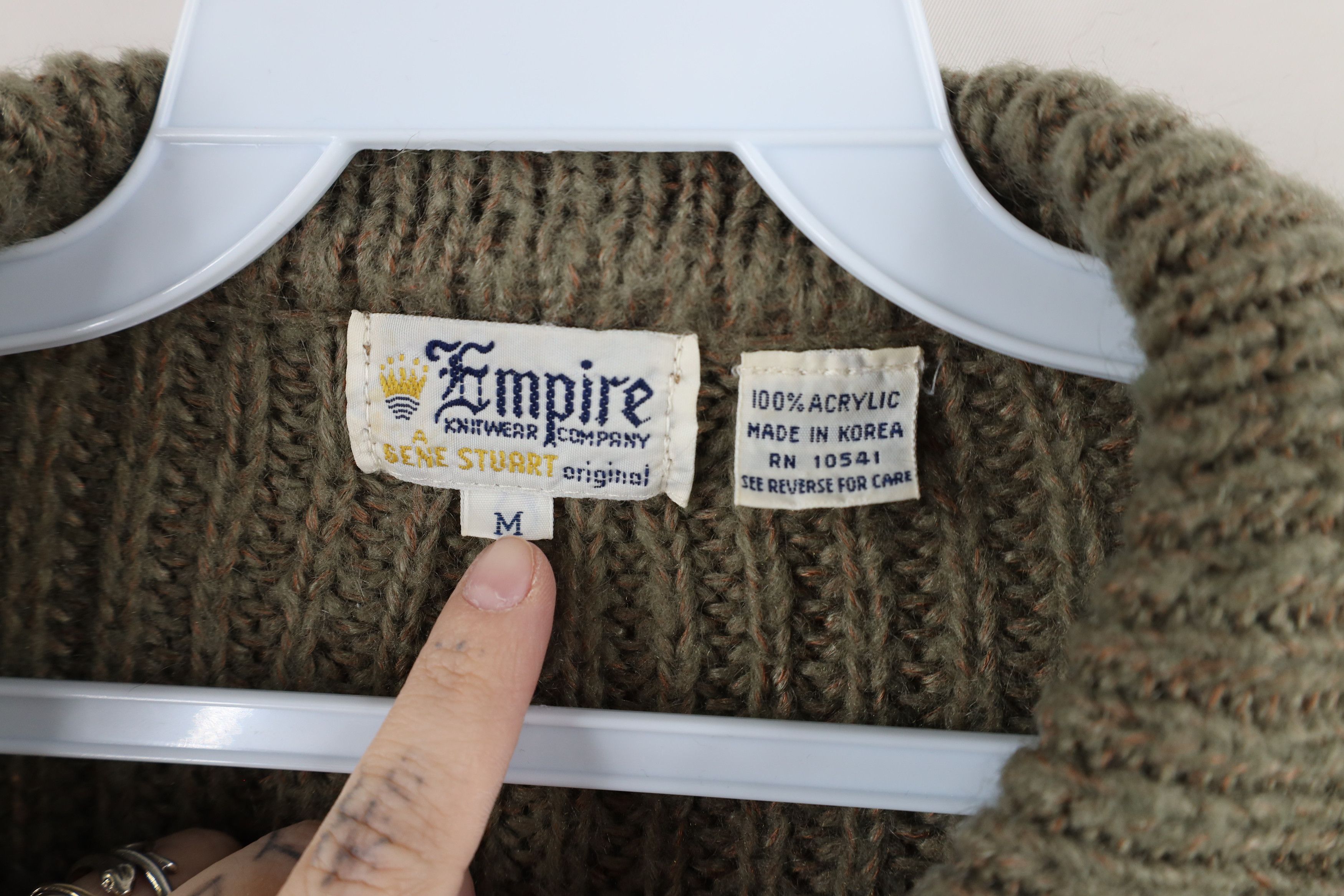 Vintage Vintage 70s Streetwear Chunky Ribbed Knit Collared Sweater Size US M / EU 48-50 / 2 - 4 Thumbnail