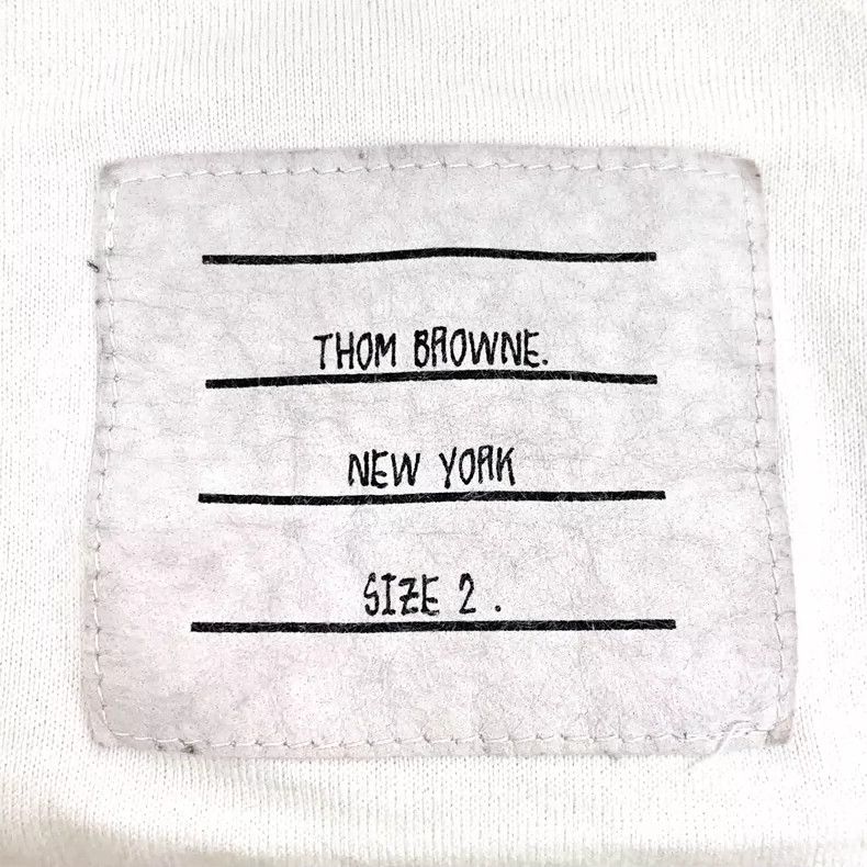 Thom Browne Thom browne White cotton round-neck short-sleeved T-shirt 2 Size US M / EU 48-50 / 2 - 5 Thumbnail