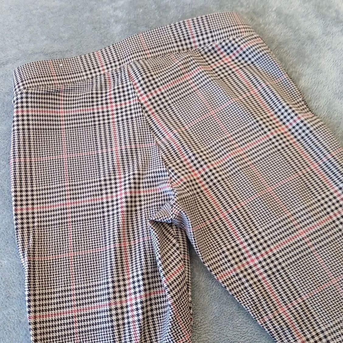 Old Navy Old Navy Stevie Legging Ankle Pants Womens Medium Brown Pink Plaid Pull On Size 32" / US 10 / IT 46 - 7 Thumbnail