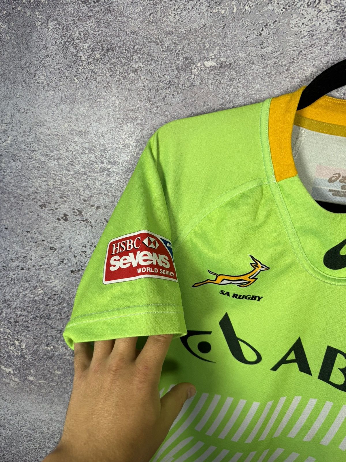 Asics South Africa Sevens Rugby Union 2014 Rugby Jersey Small Size US S / EU 44-46 / 1 - 8 Thumbnail