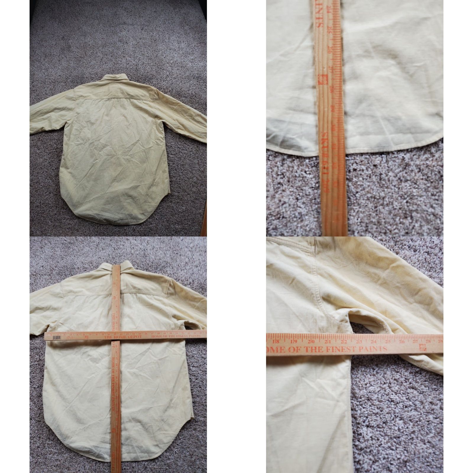 Gap VINTAGE Gap Shirt Mens M Yellow Corduroy Double Pocket Button Up 90s Casual Size US M / EU 48-50 / 2 - 8 Thumbnail