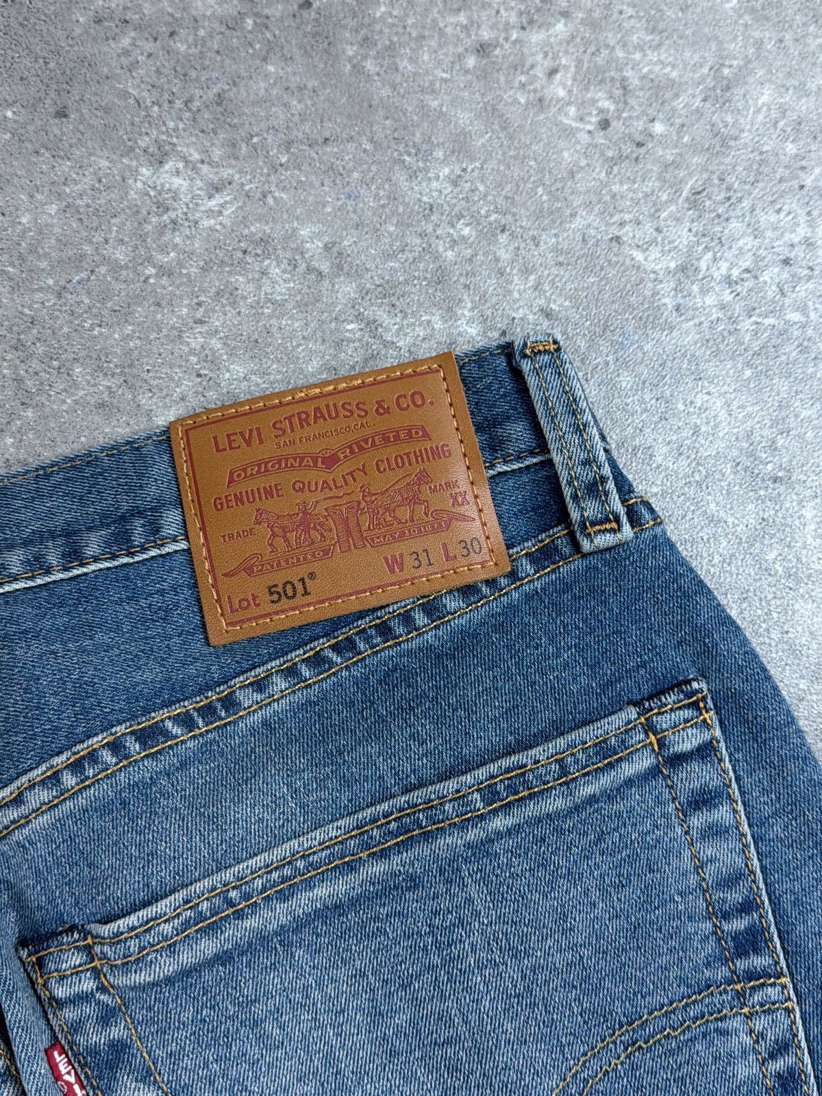Levi's Vintage 00s Levi’s 501 Japan - Faded Mud Wash, Distressed Size US 31 - 3 Thumbnail