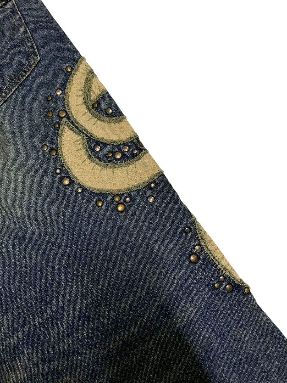 14th Addiction PRIGS SNAKE STUDDED PUNK JAPANESE DISTRESSED DENIM Size US 32 / EU 48 - 13 Thumbnail