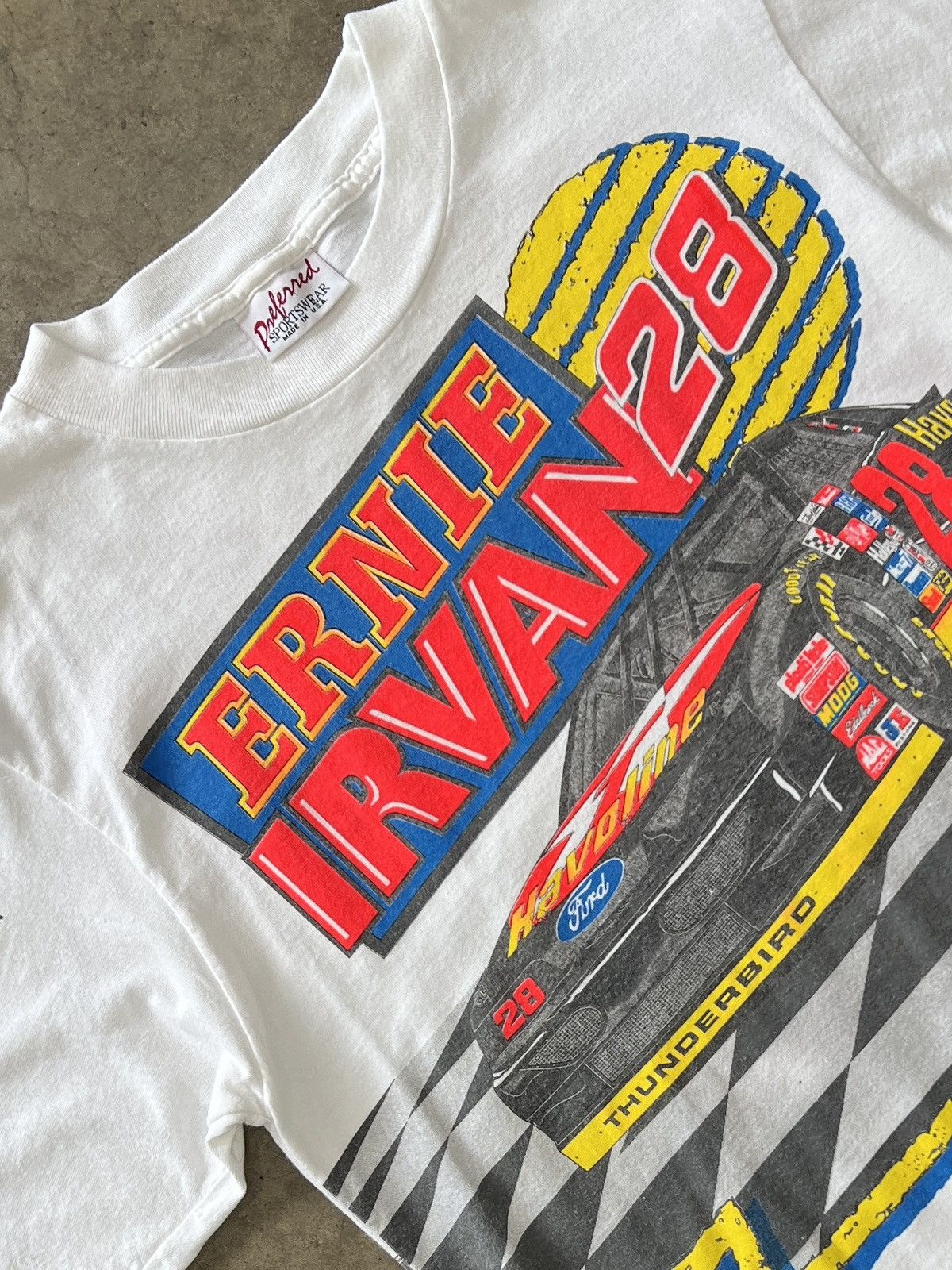 NASCAR Vintage Ernie Irvan Yates Racing AOP Wrap Tee Large Size US L / EU 52-54 / 3 - 1 Thumbnail