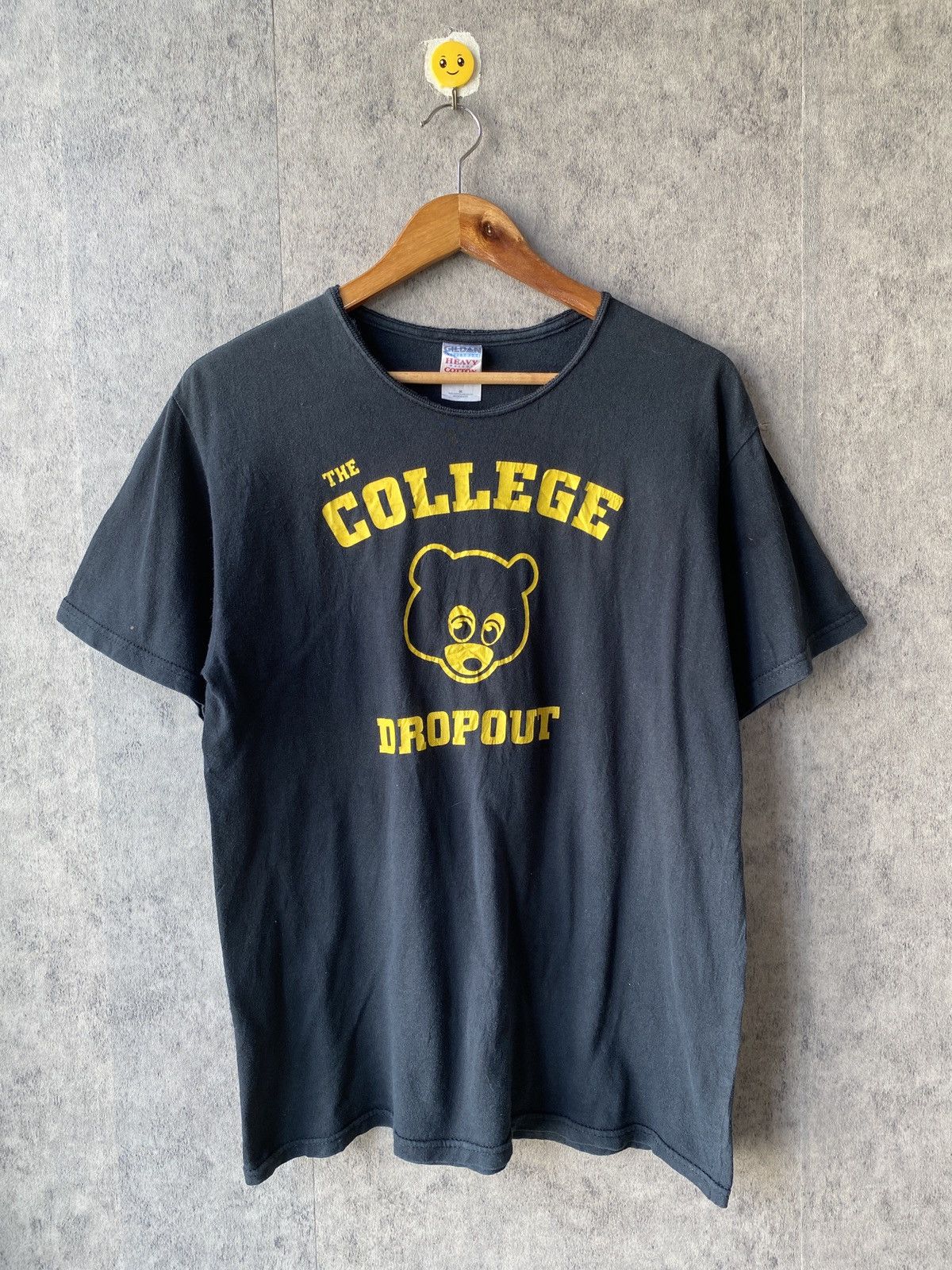 Kanye West Vintage 2004 Kanye West Dropout Faded Black T Shirt Size US M / EU 48-50 / 2 - 3 Thumbnail