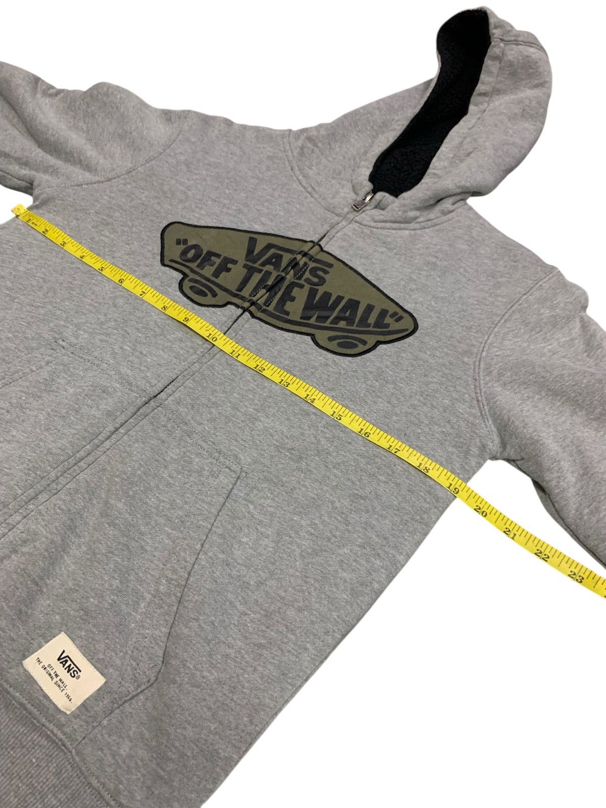 Vans Rare Vans Of The Wall Big Logo Zipper Down Hoodie Sweater Size M / US 6-8 / IT 42-44 - 8 Thumbnail