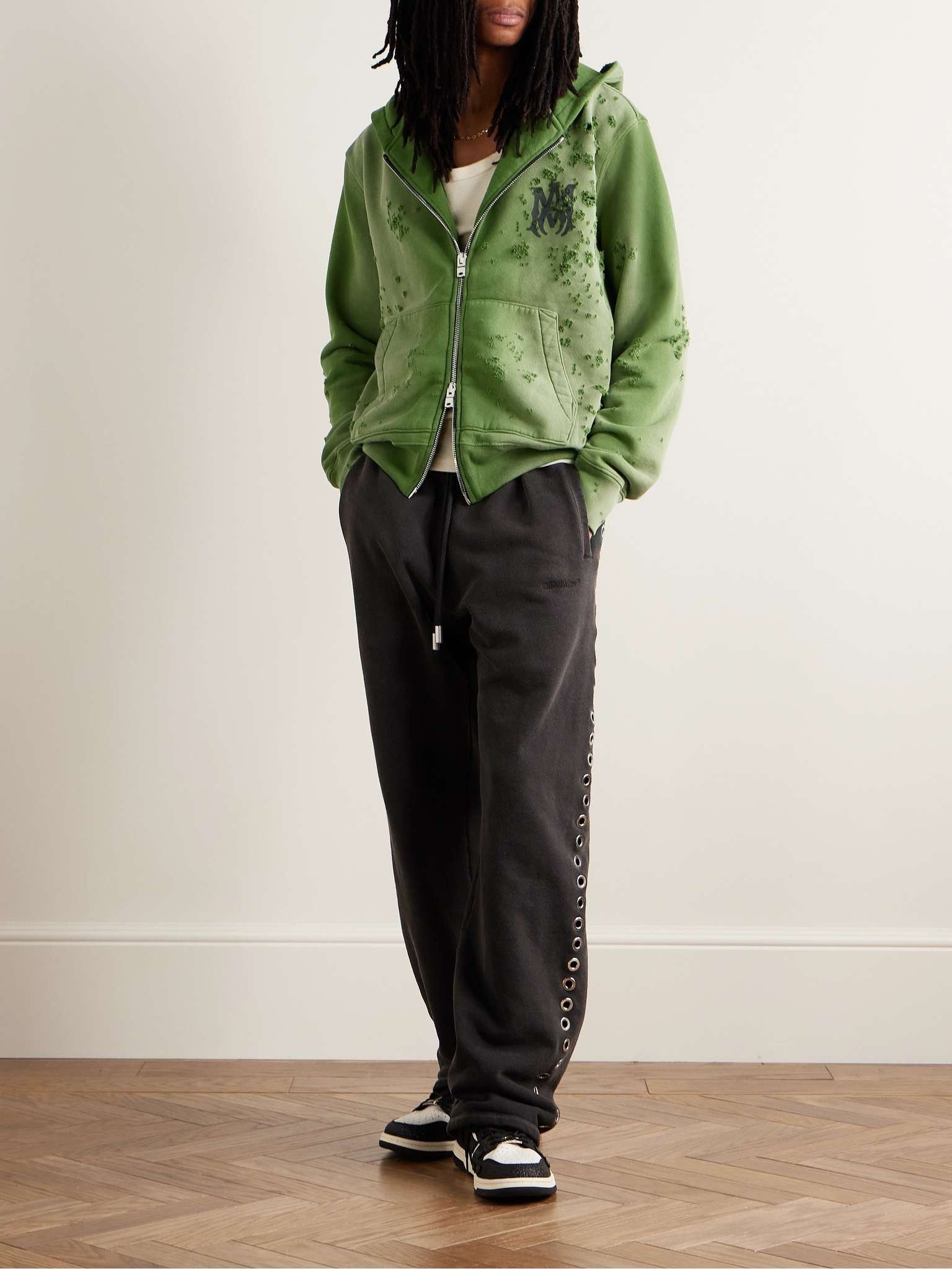 Amiri oc11z0525 Shotgun Hoodie in Green Size US S / EU 44-46 / 1 - 2 Thumbnail