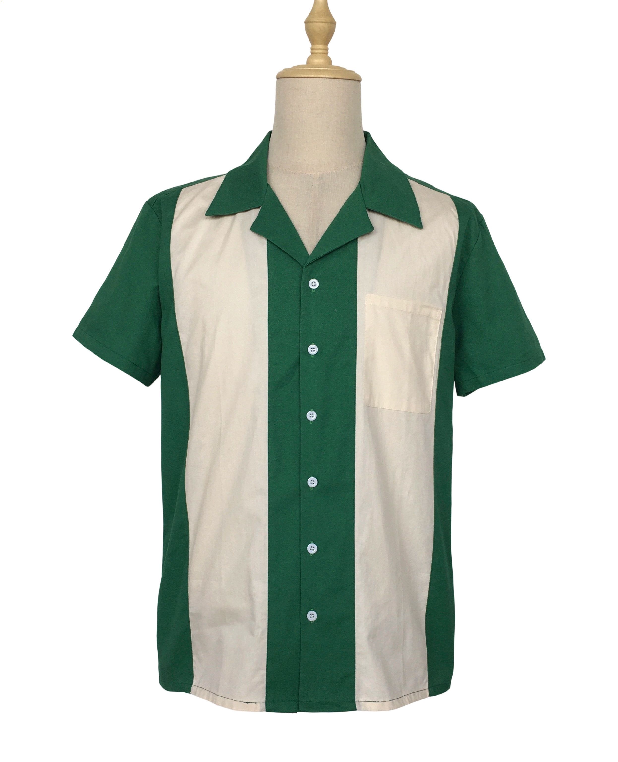 Other Vintage Style Western Shirts Bowling Shirts-green Size US L / EU 52-54 / 3 - 1 Thumbnail