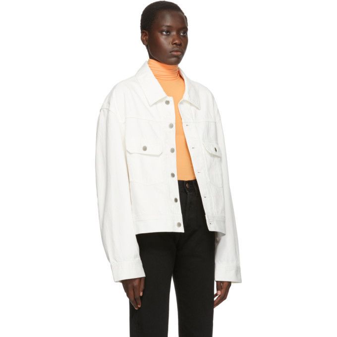 Ambush Design Ambush White Denim Logo-Stamped Type 2 Jacket "UNTITLED" Size M / US 6-8 / IT 42-44 - 7 Thumbnail