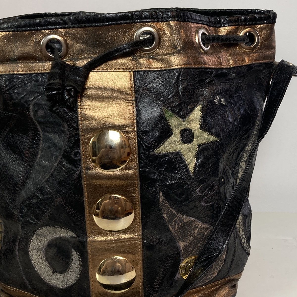 Vintage Avant garde Y2k Korean leather bag Size ONE SIZE - 3 Thumbnail