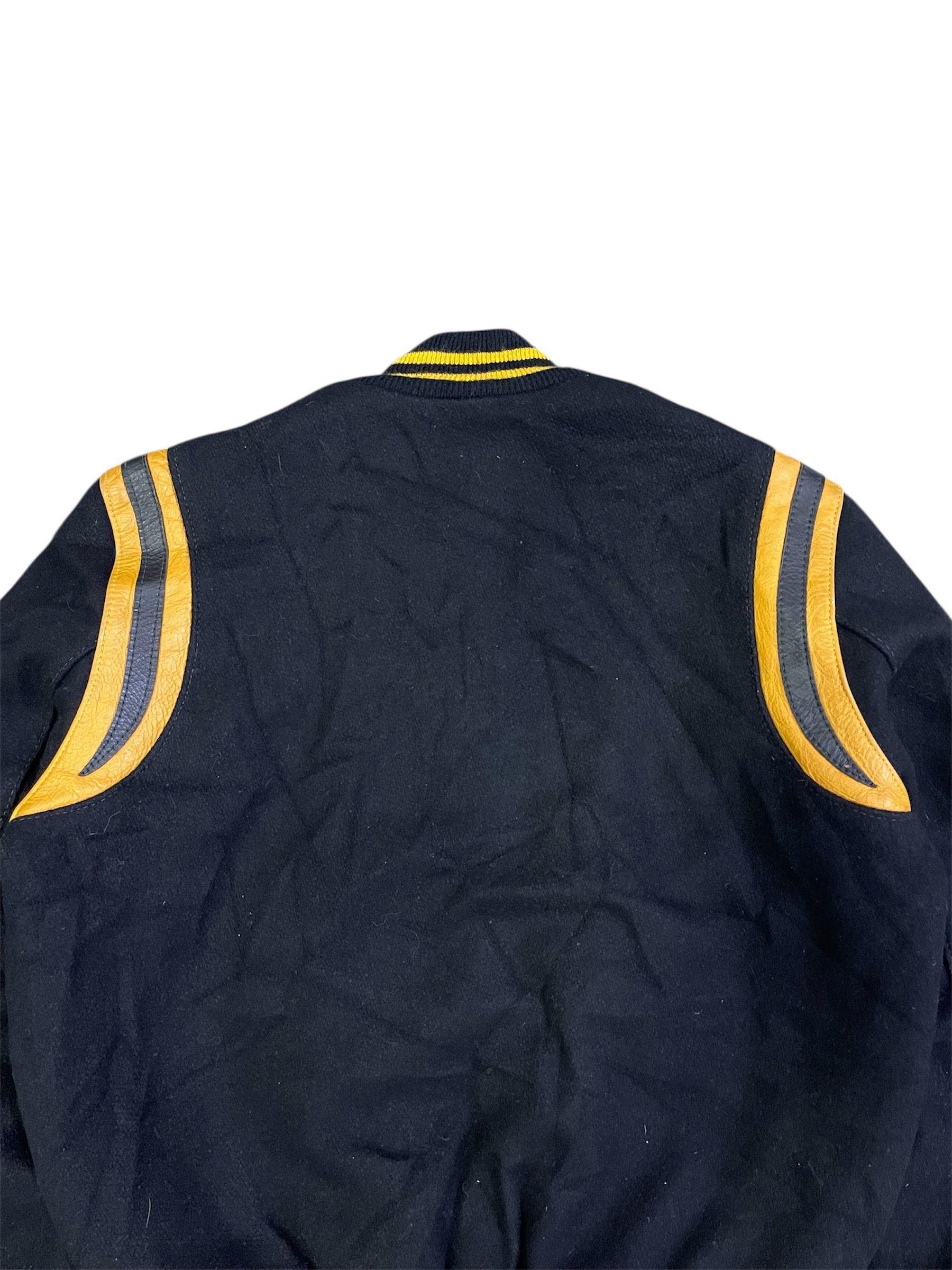 Lee True Vintage 70s Lee Varsity Delong Black/Yellow Jacket Size US M / EU 48-50 / 2 - 21 Thumbnail