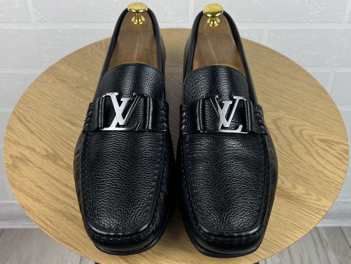 Louis Vuitton LOUIS VUITTON Loafers Leather Shoes MONTAIGNE LV Metal Logo Size US 9 / EU 42 - 3 Thumbnail