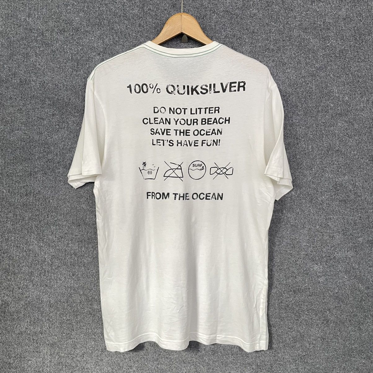 Quiksilver Vintage Y2K Quiksilver Care Label Design T Shirt Size US L / EU 52-54 / 3 - 1 Thumbnail