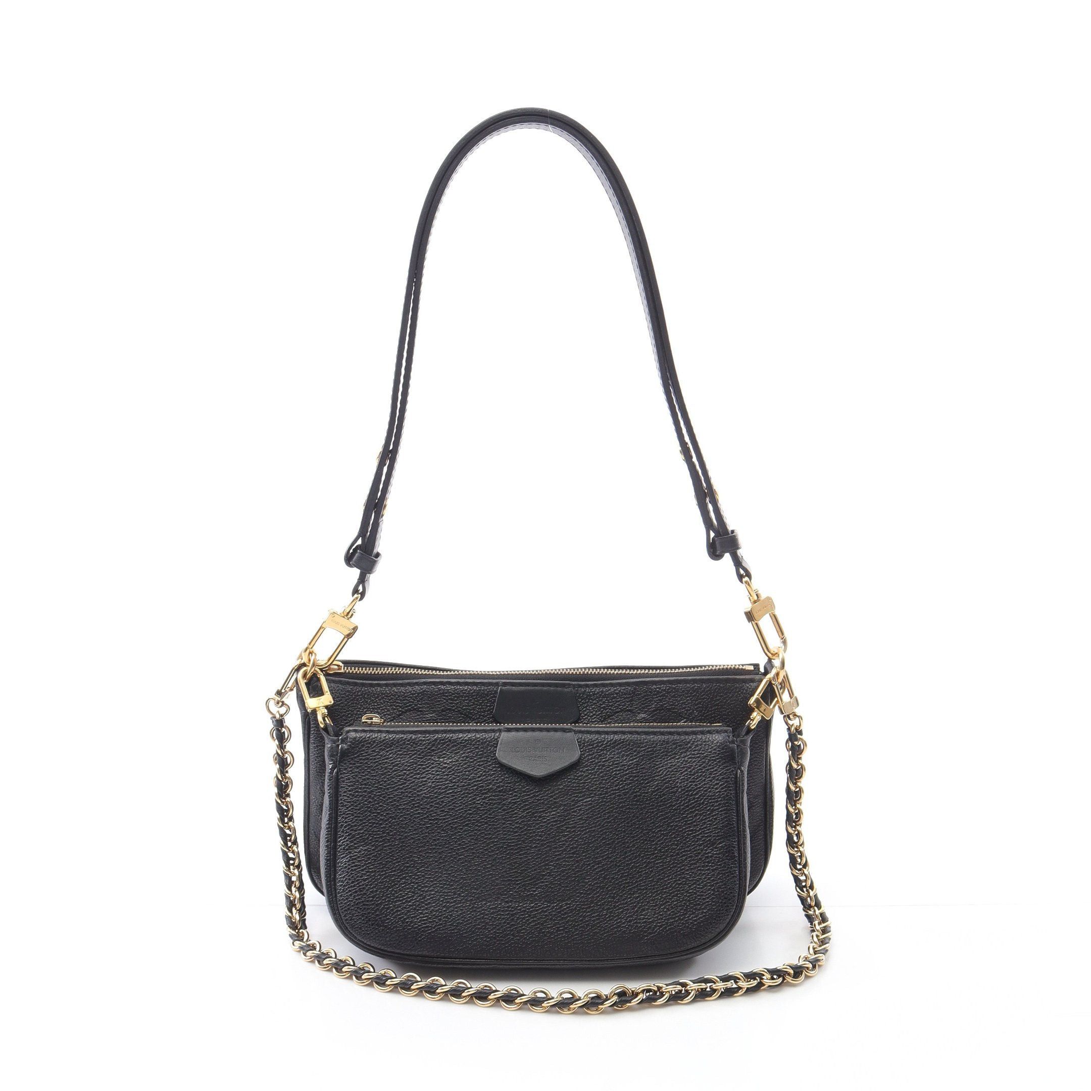 Louis Vuitton Louis Vuitton Multy Pochette Accessoires Monogram Empreinte Noir Shoulder Bag Leather Black Size ONE SIZE - 1 Thumbnail