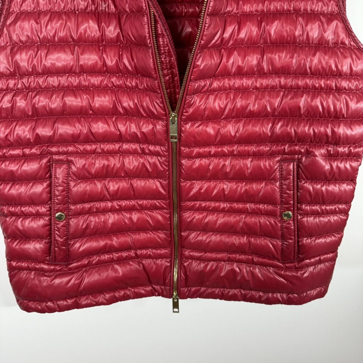 Burberry Burberry Brit Men’s Gilet Down Puffer Vest Size L Red Size US L / EU 52-54 / 3 - 4 Thumbnail
