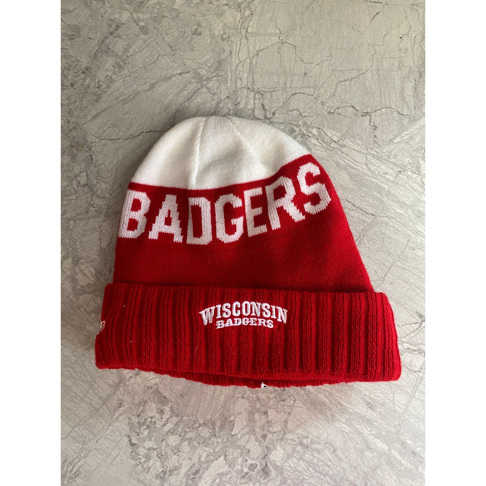 New Era Wisconsin Badgers New Era Winter Beanie Size ONE SIZE - 4 Thumbnail