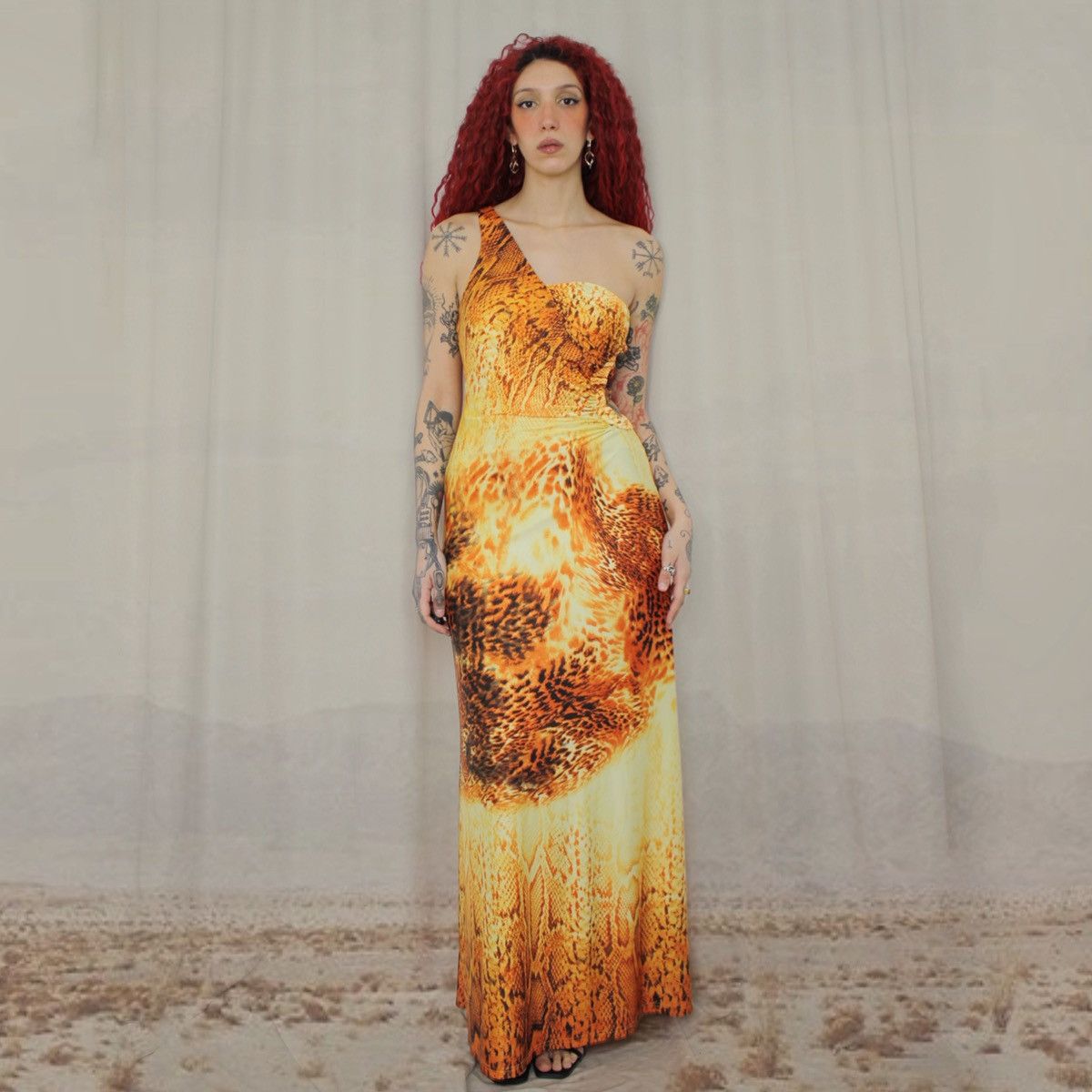 Other 🐆ORANGE ANIMALIER MAXI DRESS🐆 Size M / US 6-8 / IT 42-44 - 1 Thumbnail