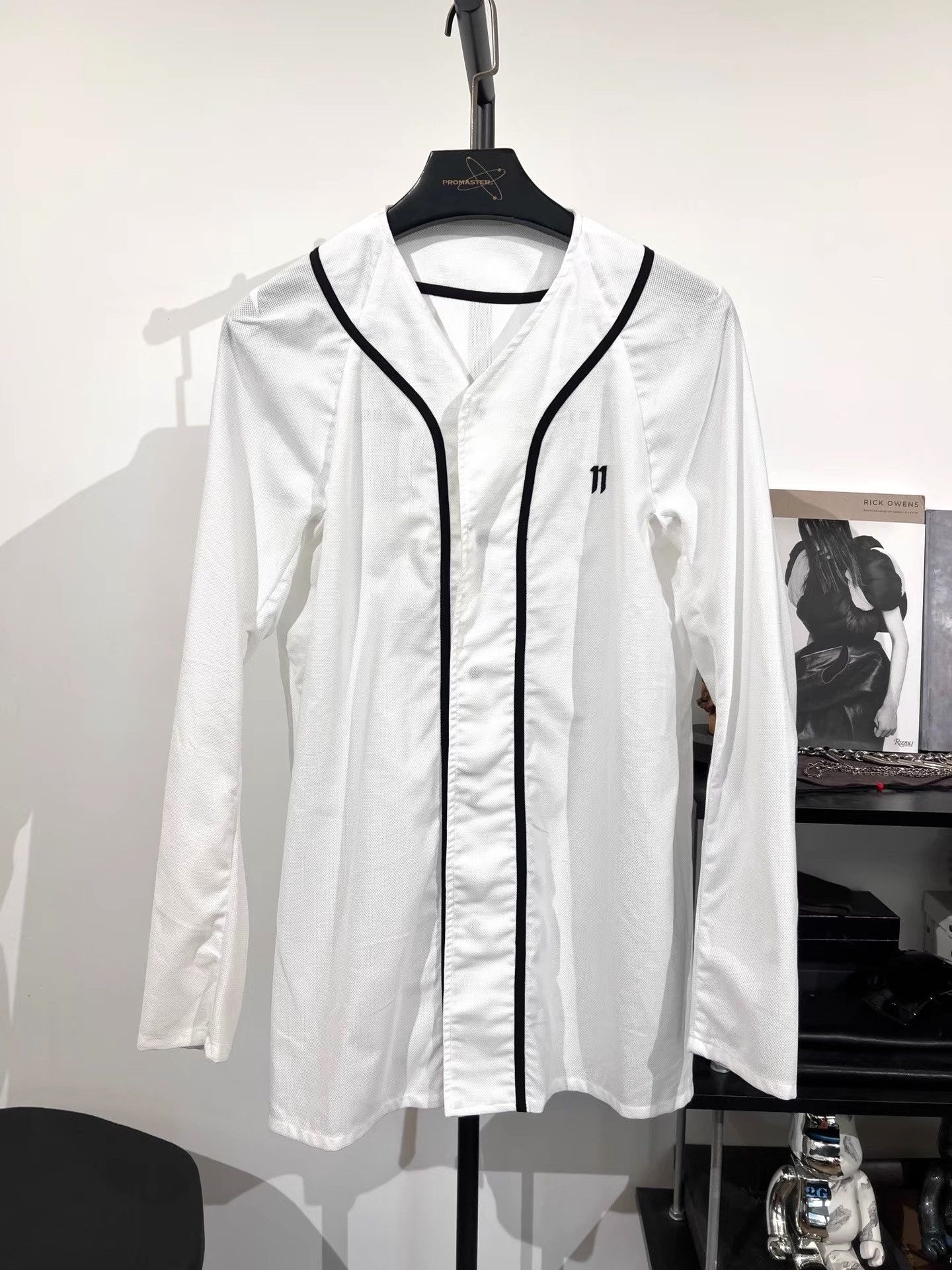 11 By Boris Bidjan Saberi 11by BBS Embroidered Text Baseball Jacket K35 Size US S / EU 44-46 / 1 - 1 Thumbnail