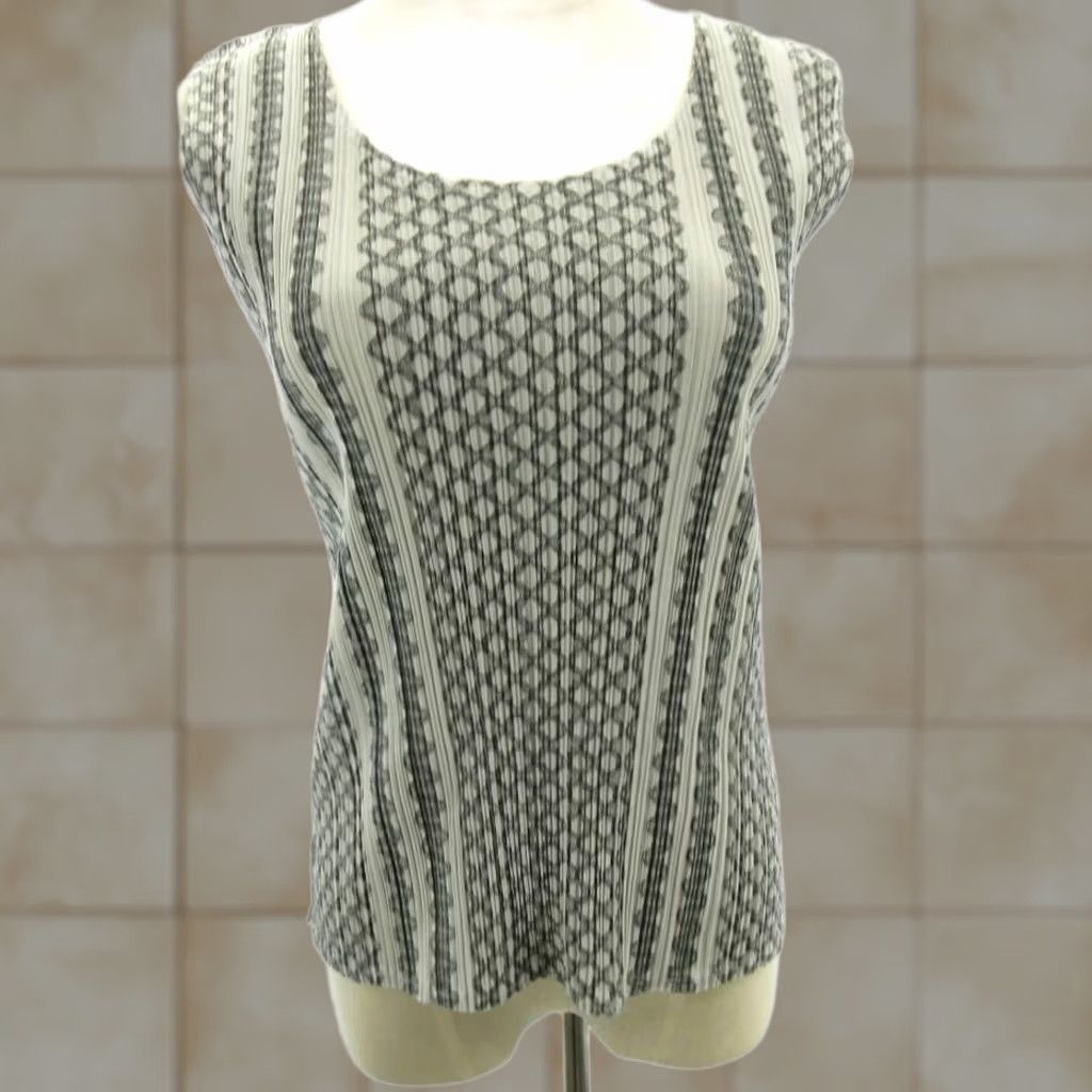 Vintage PLEATS PLEASE Womens All Over Geometric Chain Pattern Pattern Size ONE SIZE - 1 Thumbnail