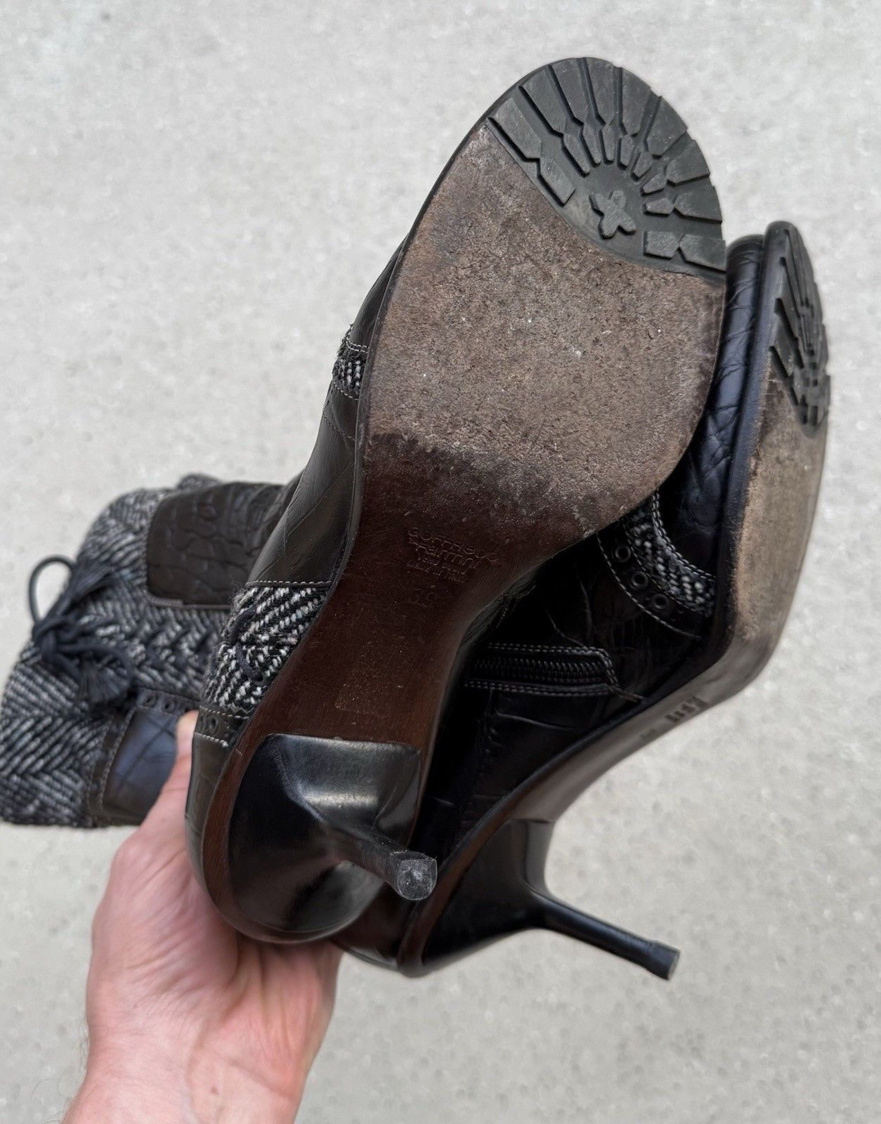 Vintage Goffredo Fantini Leather Heel Shoes Boots Size 39 Size US 9 / IT 39 - 13 Thumbnail