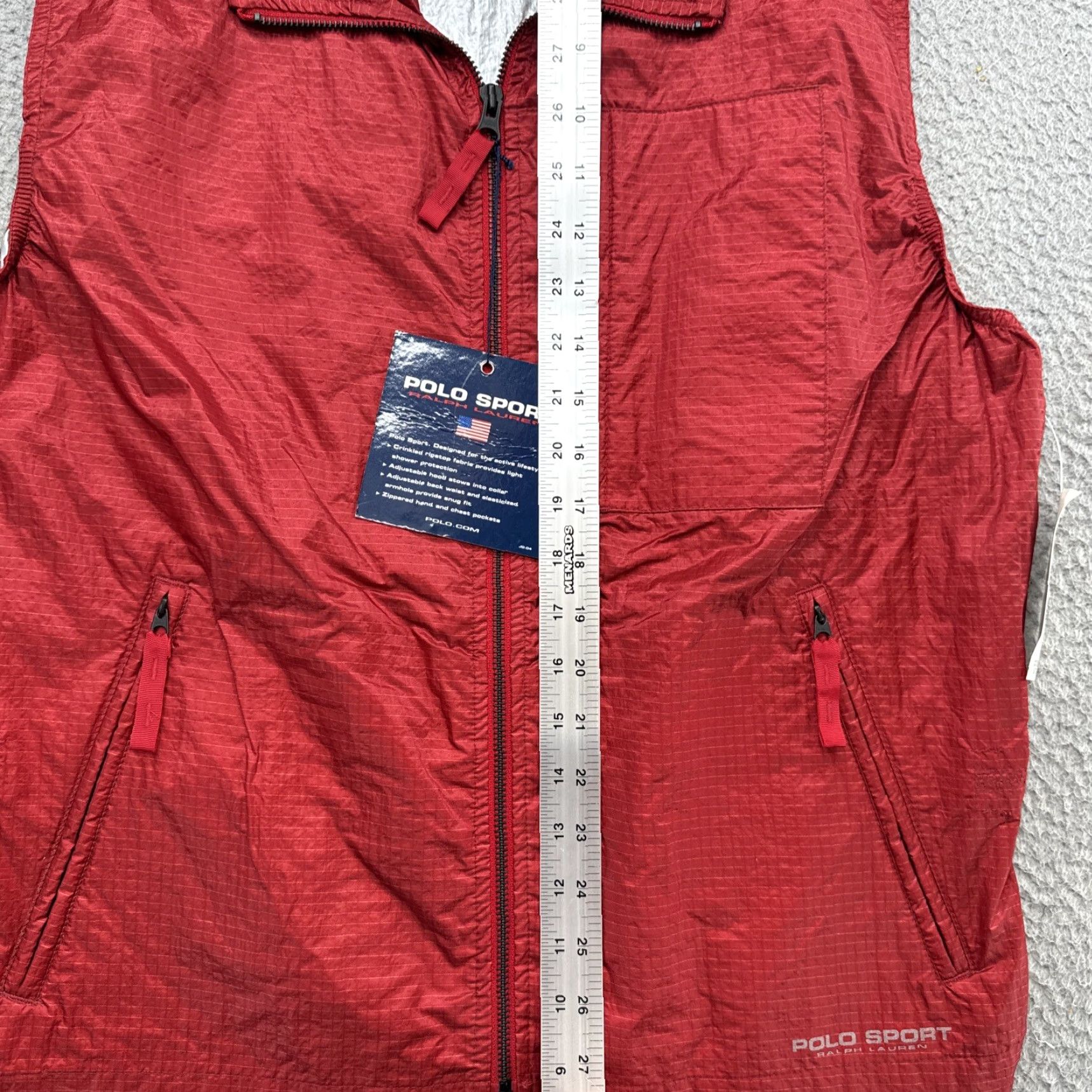 Ralph Lauren VINTAGE Polo Sport Ralph Lauren Windbreaker Ripstop Hood Vest Mens SZ M NEW Size US M / EU 48-50 / 2 - 7 Thumbnail