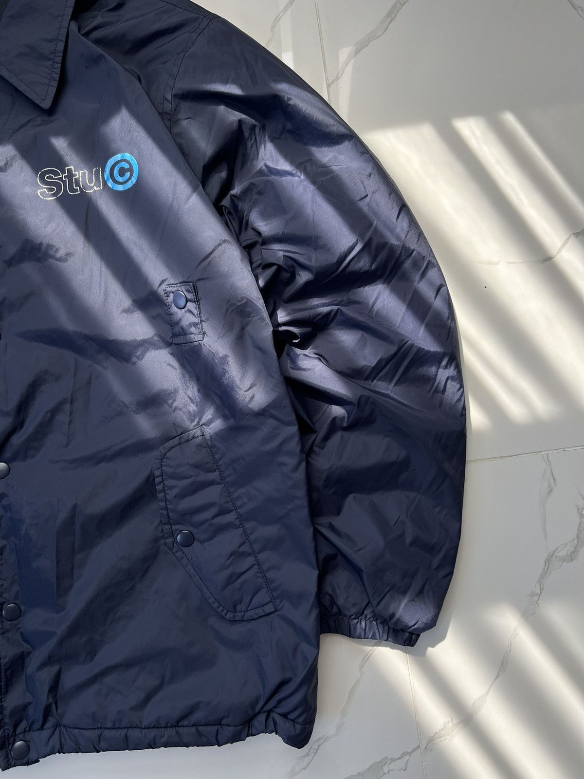 Stussy × Vintage 90's STUSSY STUC RETRO BIG LOGO RARE JACKET Y2K Size US L / EU 52-54 / 3 - 2 Thumbnail
