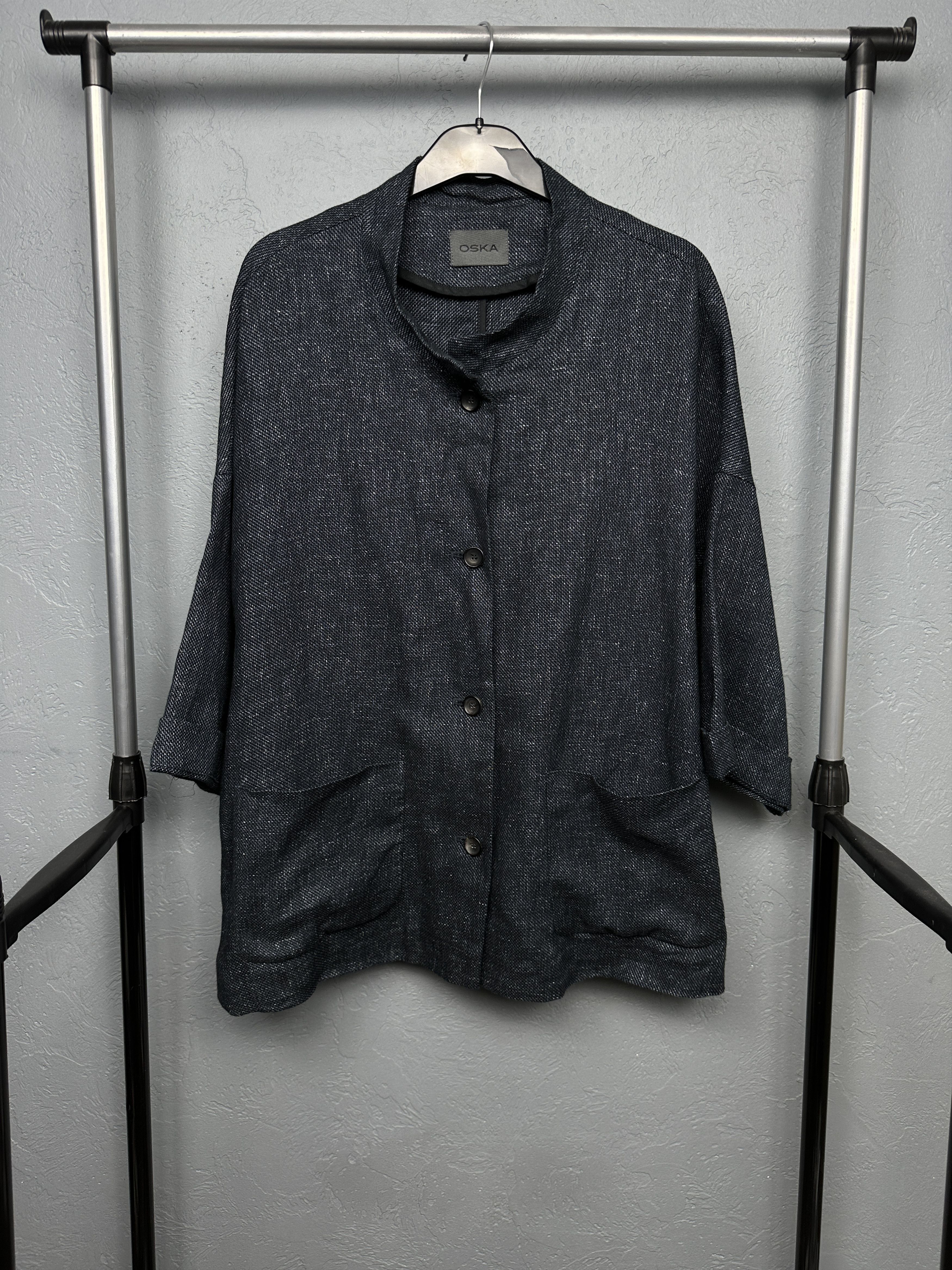 OSKA Oska Vintage Womens Linen Capes Oversized Shirt Size L / US 10 / IT 46 - 1 Thumbnail