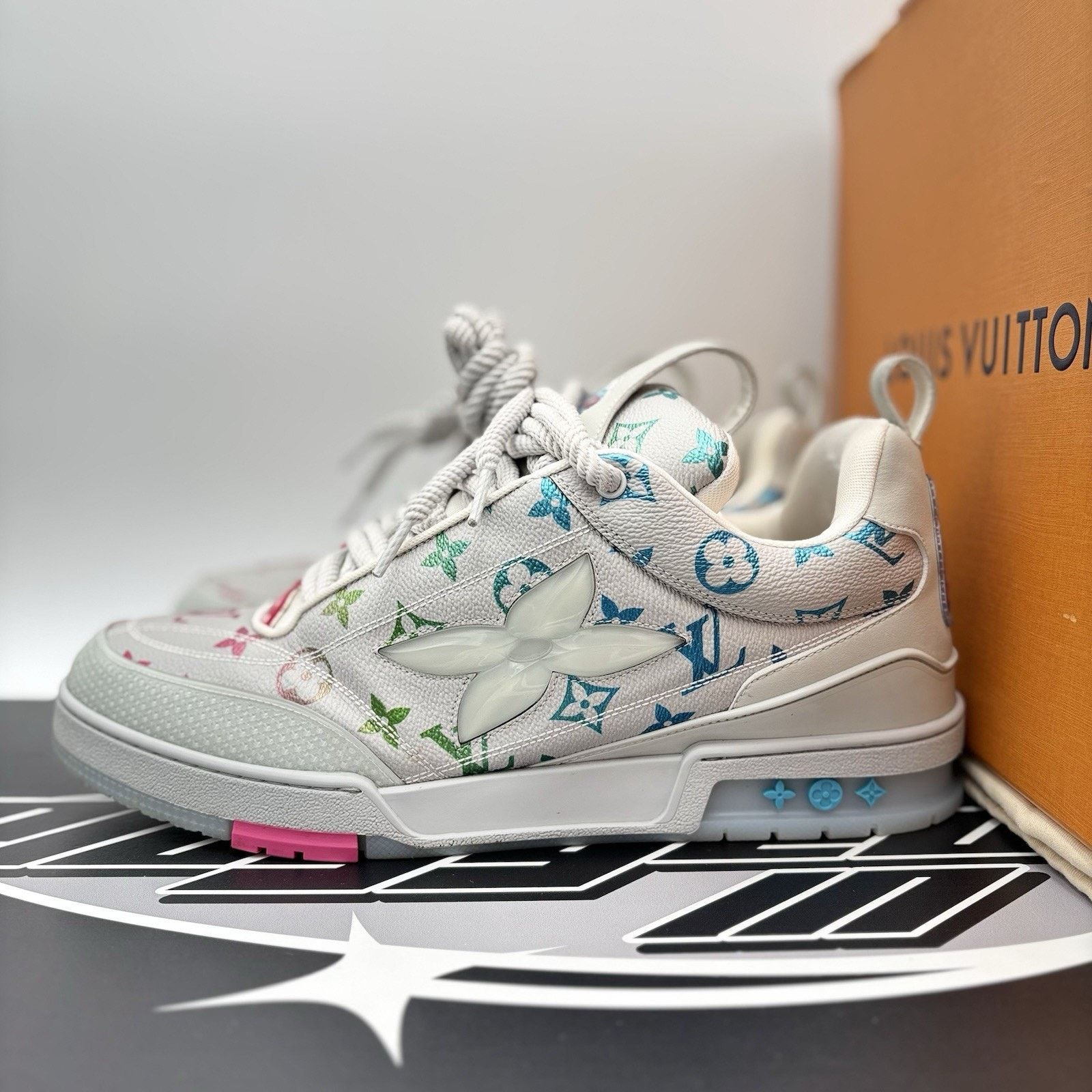 Louis Vuitton Louis Vuitton Skate ' Grey Monogram Multicolor' | GREAT! Size US 12.5 / EU 45-46 - 1 Thumbnail