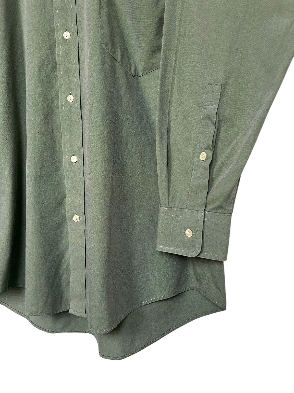 Issey Miyake Vintage 1980 Issey Miyake Green Button Up Shirt Size US L / EU 52-54 / 3 - 4 Thumbnail
