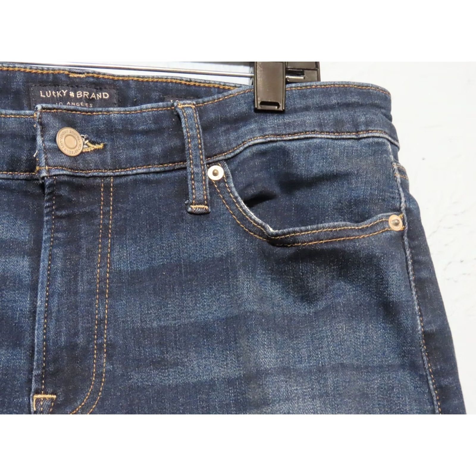 Lucky Brand Lucky Brand Jeans Womens 12/31 R Blue High Rise Flared Stevie Stretch Denim Jeans Size 34" / US 12 / IT 48 - 7 Thumbnail