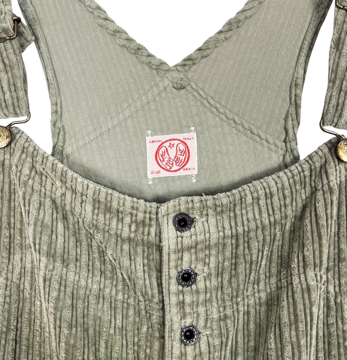 Kapital Vintage Kapital Blue hand Corduroy Flare Coverall Size 25" / US 0 / IT 36 - 7 Thumbnail