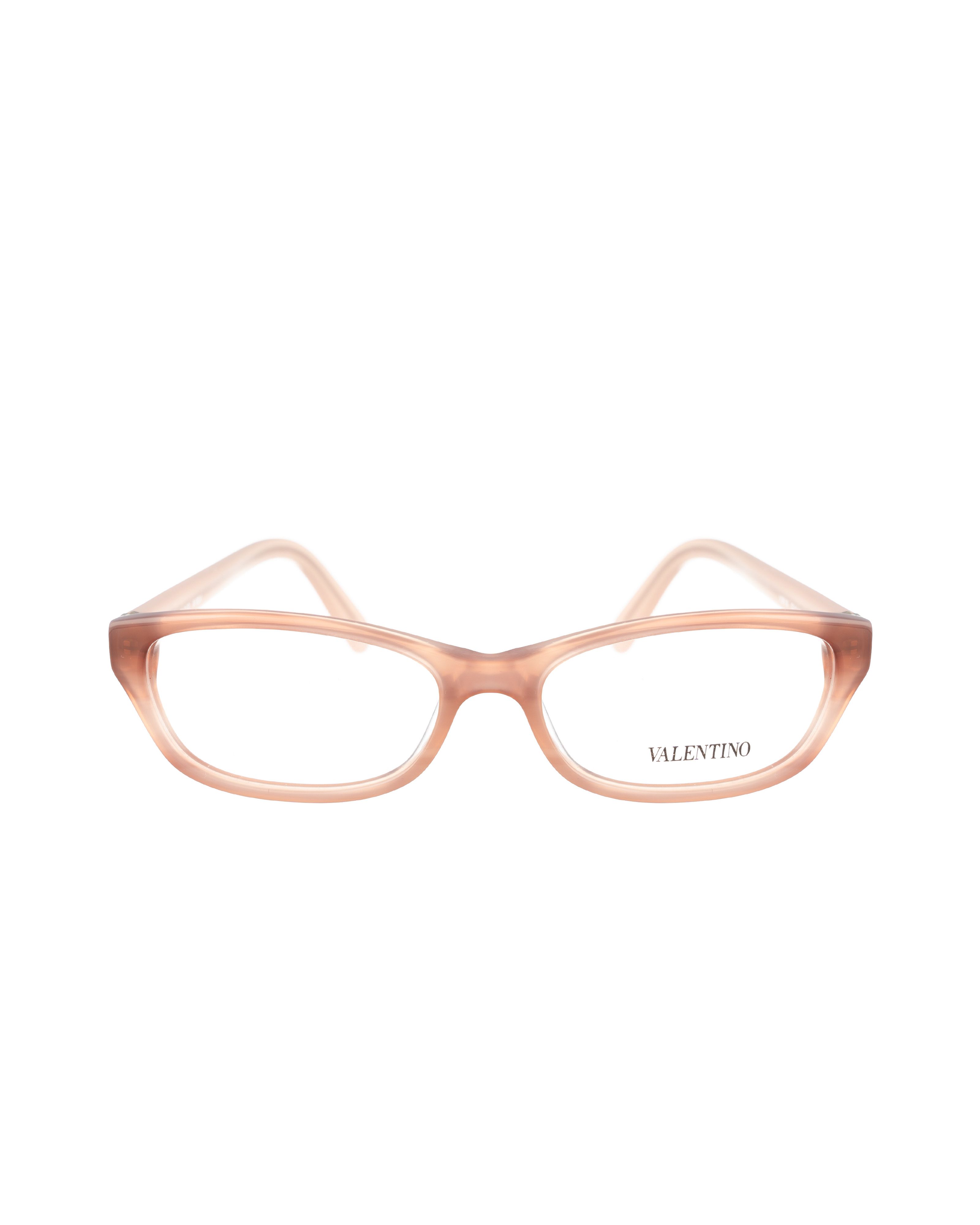 Valentino Valentino 00s Pink Beige Transparent Plastic Glasses Size ONE SIZE - 2 Thumbnail