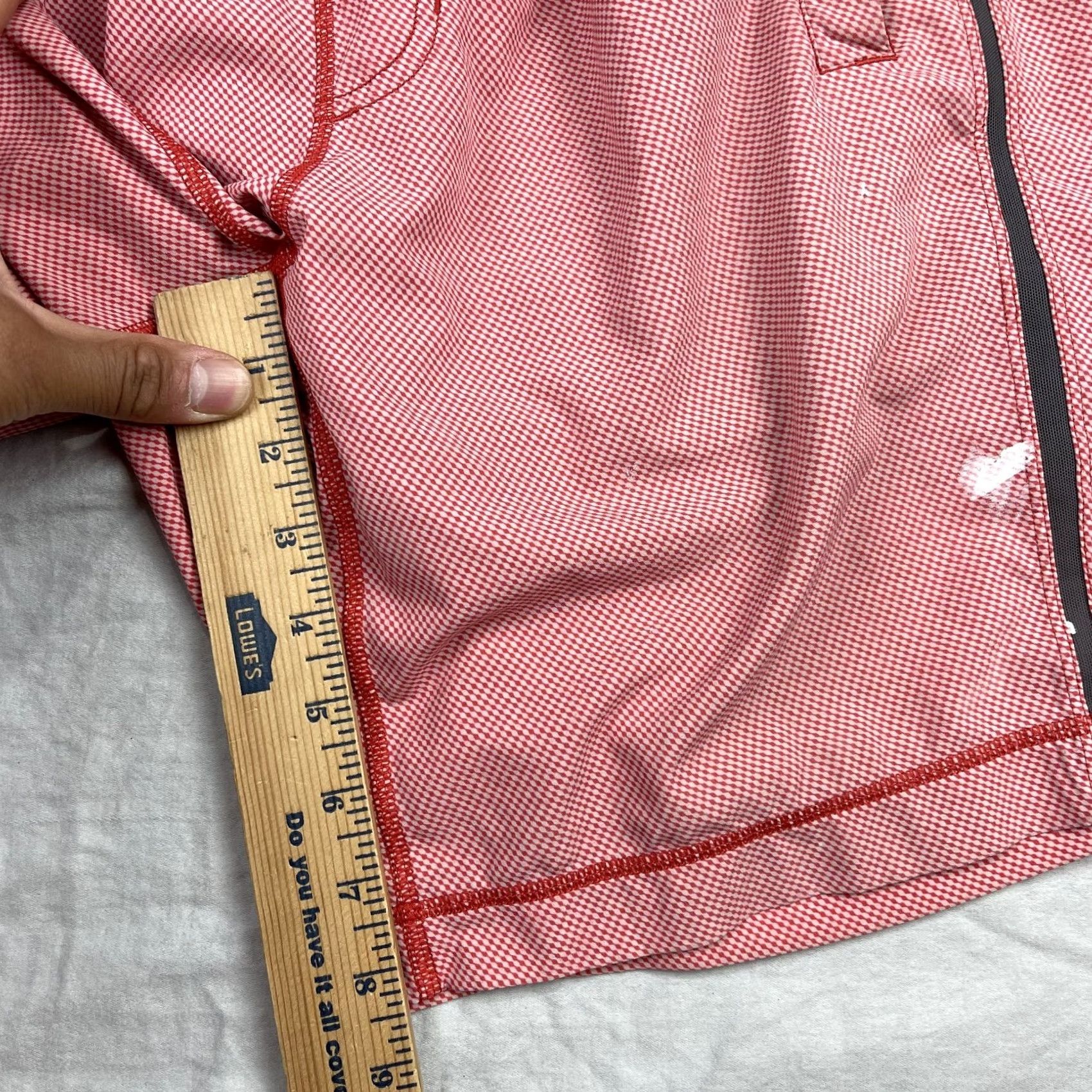 Lululemon Lululemon Athletic Shorts Mens Large Red Checkered Lined Running Reflective Size US 33 - 7 Thumbnail