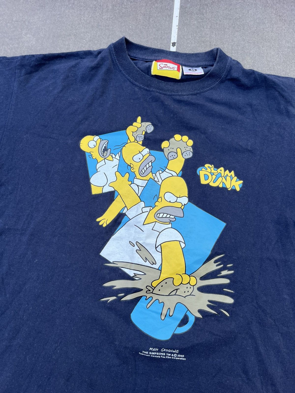 The Simpsons × Vintage The Simpsons Vintage 2000 Slam Dunk T Shirt Size US M / EU 48-50 / 2 - 2 Thumbnail
