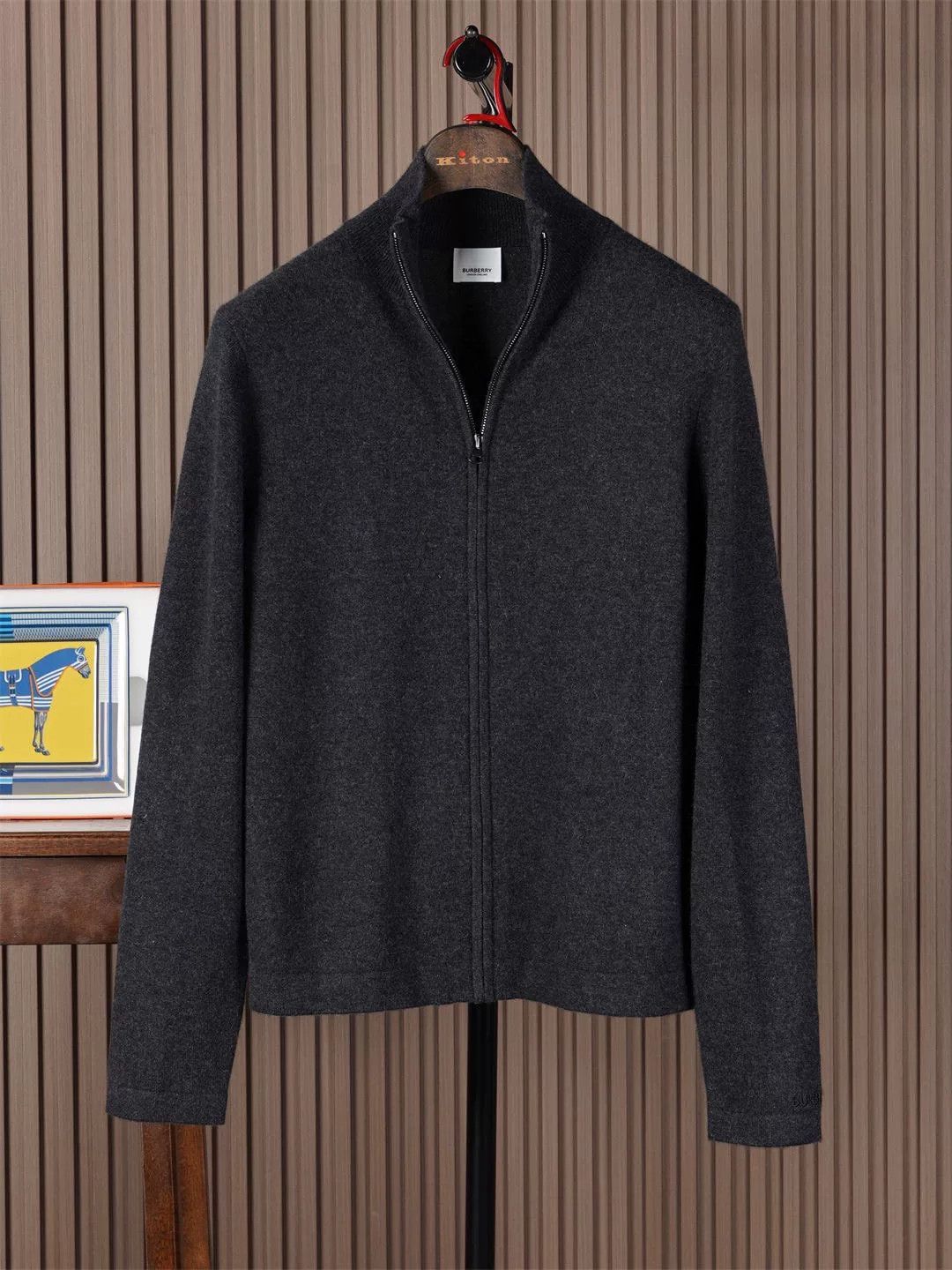 Burberry Burberry Men's Cashmere Knitted Cardigan Size US S / EU 44-46 / 1 - 1 Thumbnail