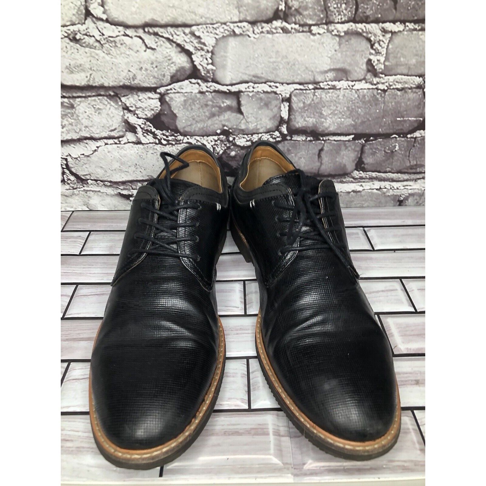 Other Aldo Circa 1972 Black Leather Oxfords Lace Up Dress Shoes Me Size US 9 / EU 42 - 14 Thumbnail