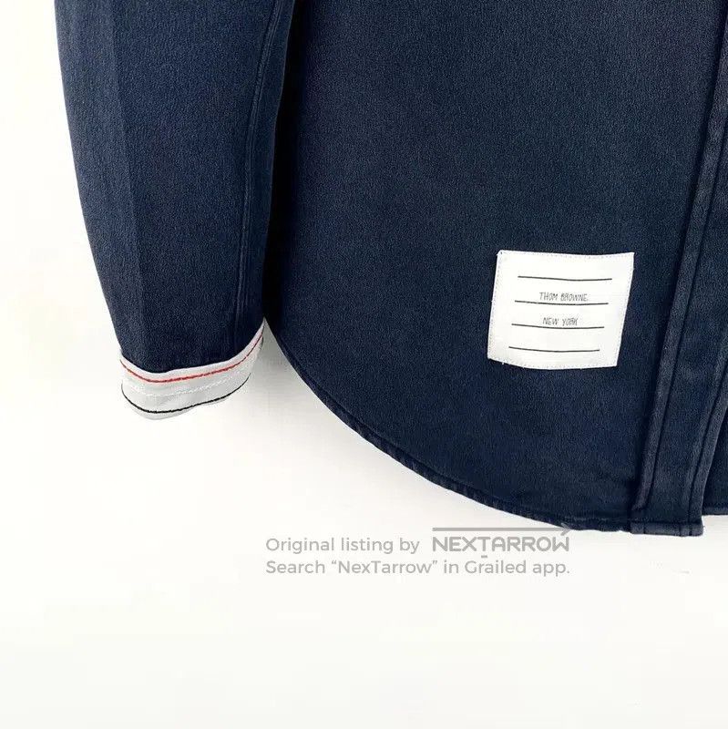 Thom Browne Thom Browne Navy Cotton Women's Shirt . Size S / US 4 / IT 40 - 3 Thumbnail