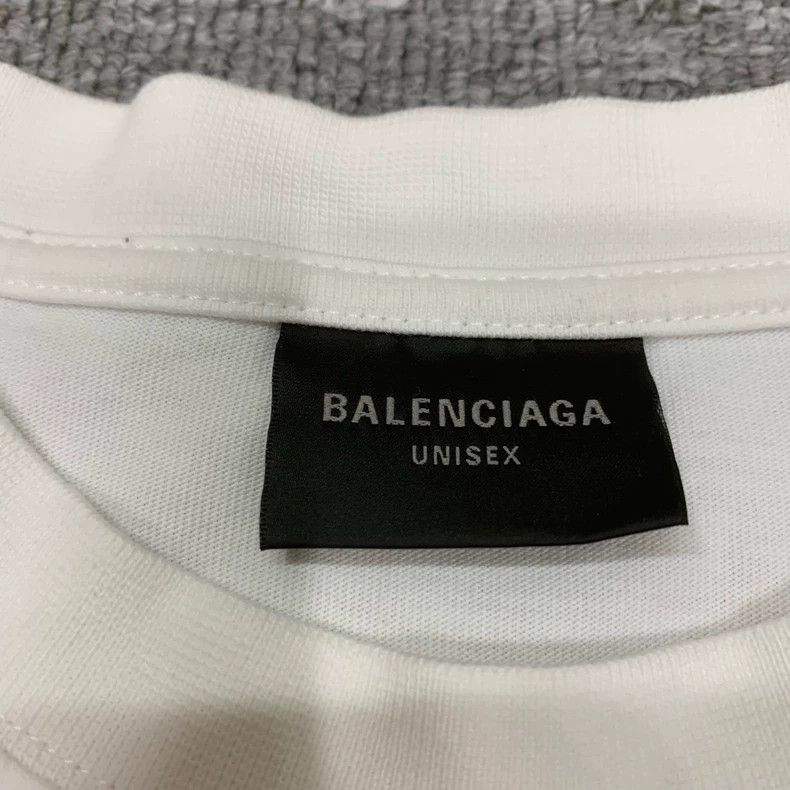 Balenciaga Balenciaga White destroyed logo short sleeve Size US XXS / EU 40 - 6 Thumbnail