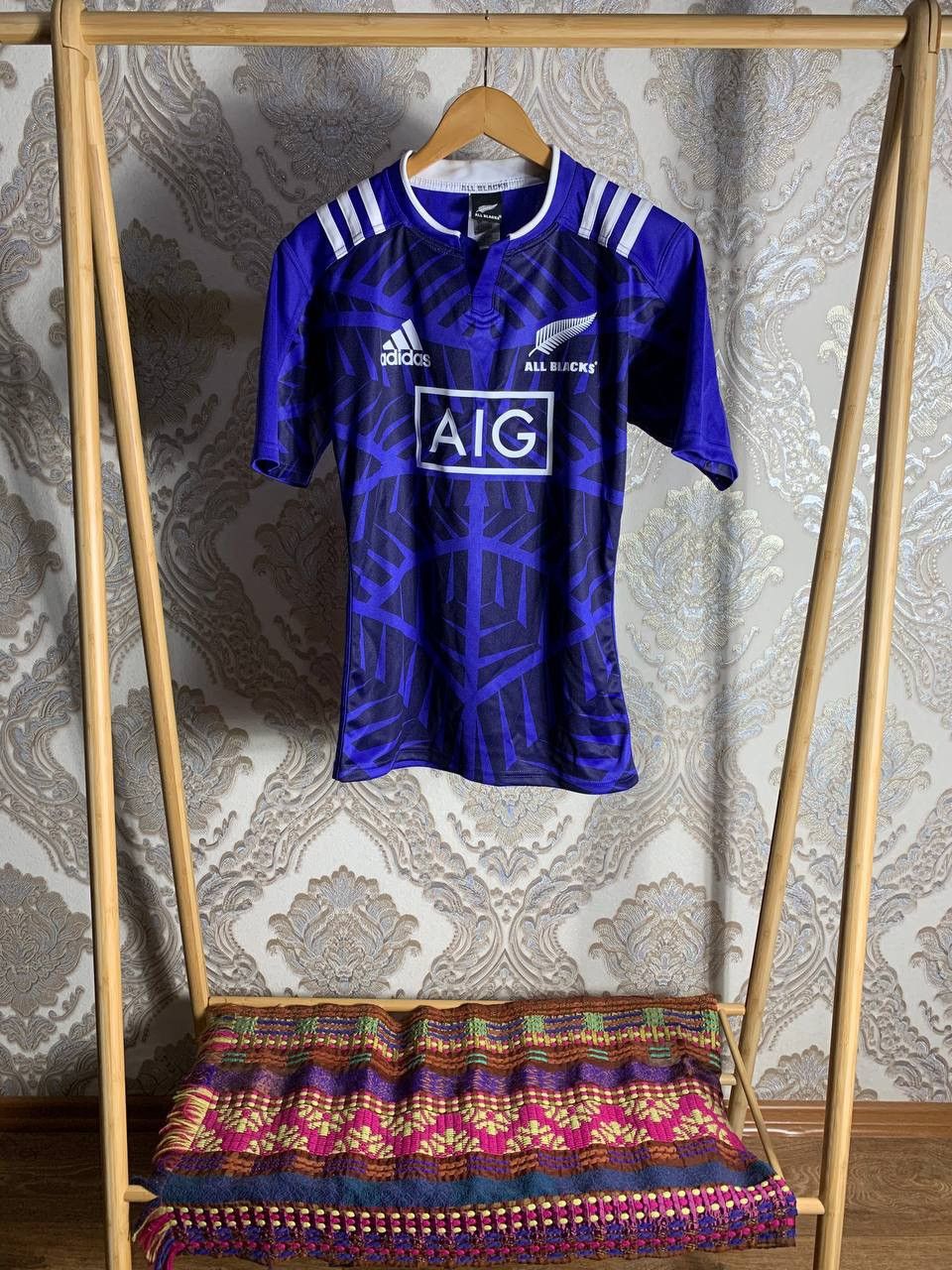 Adidas VINTAGE ADIDAS ALL BLACKS NEW ZEALAND RUGBY JERSEY Y2K 90s Size US S / EU 44-46 / 1 - 1 Thumbnail