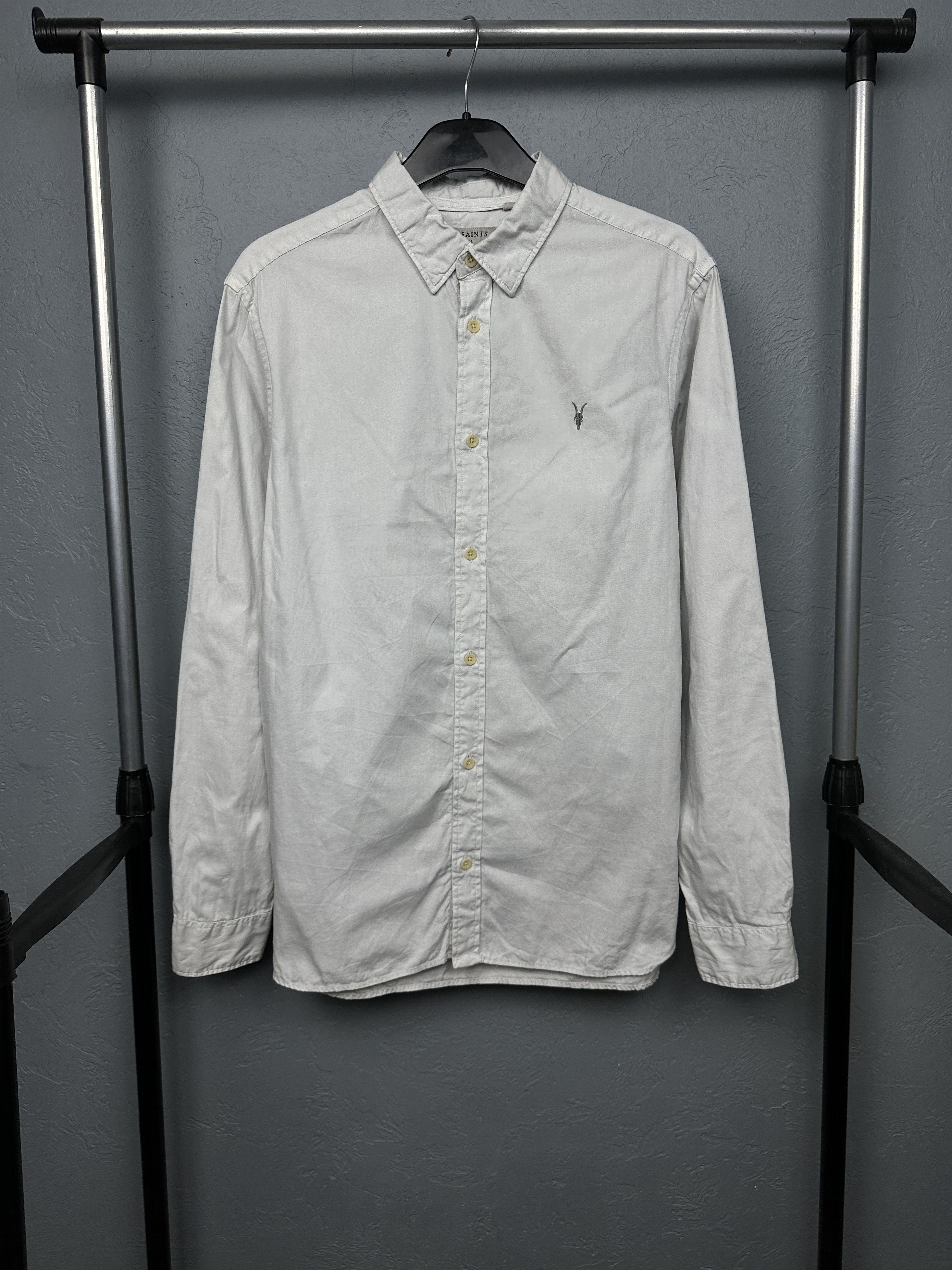 Allsaints Allsaints Mens Redondo Long Sleeve Shirt Size US S / EU 44-46 / 1 - 1 Thumbnail